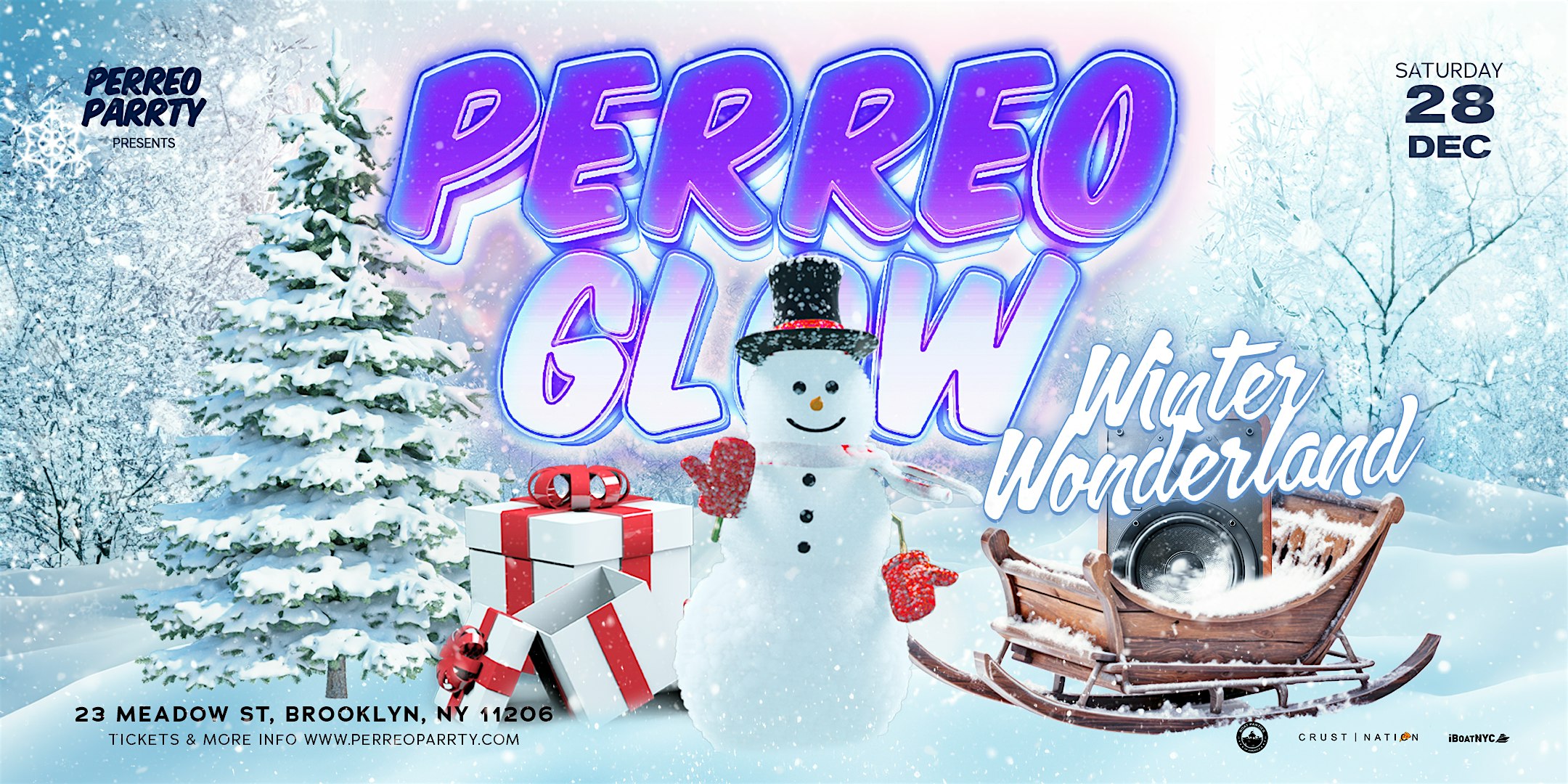 PERREO GLOW WINTER WONDERLAND: Latin & Reggaeton Dance Party, 18+ – Brooklyn, NY