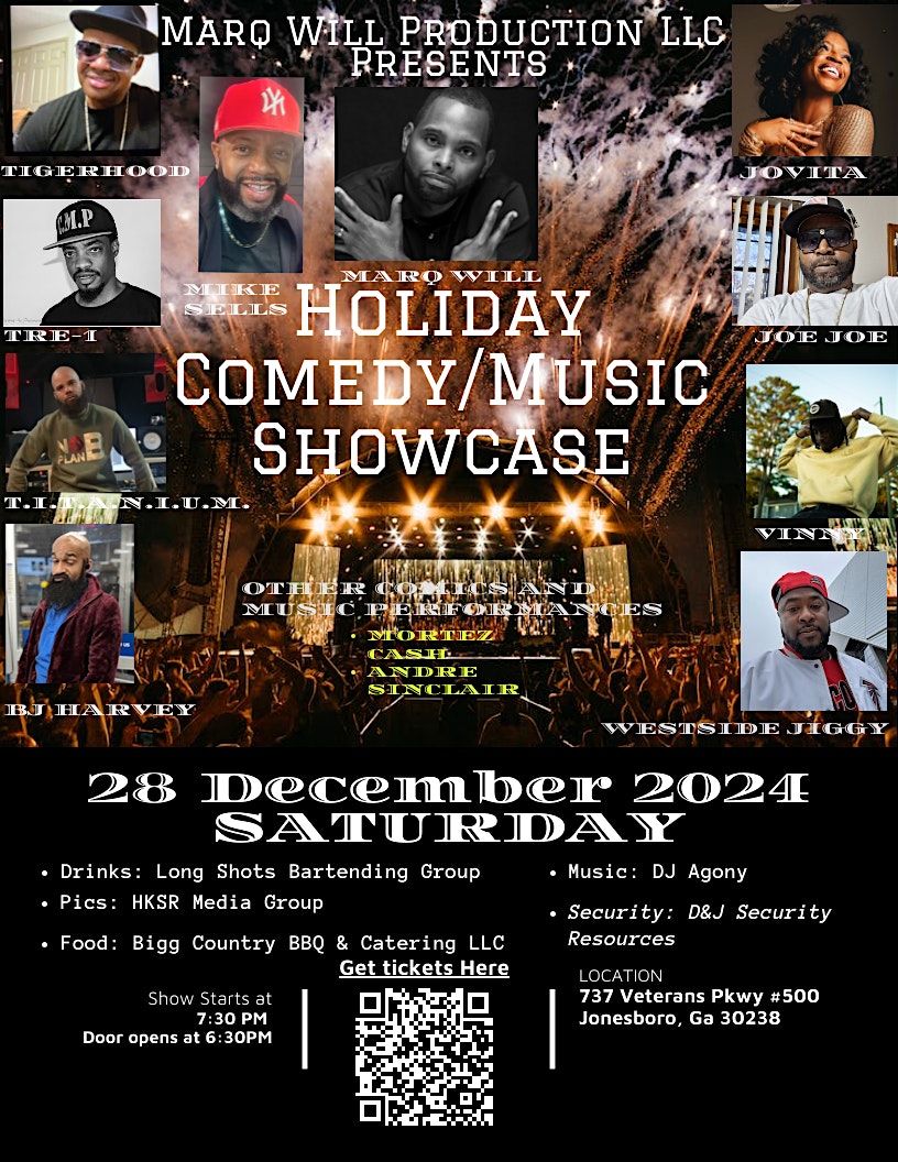 HOLIDAY COMEDY/MUSIC SHOWCASE – Jonesboro, GA