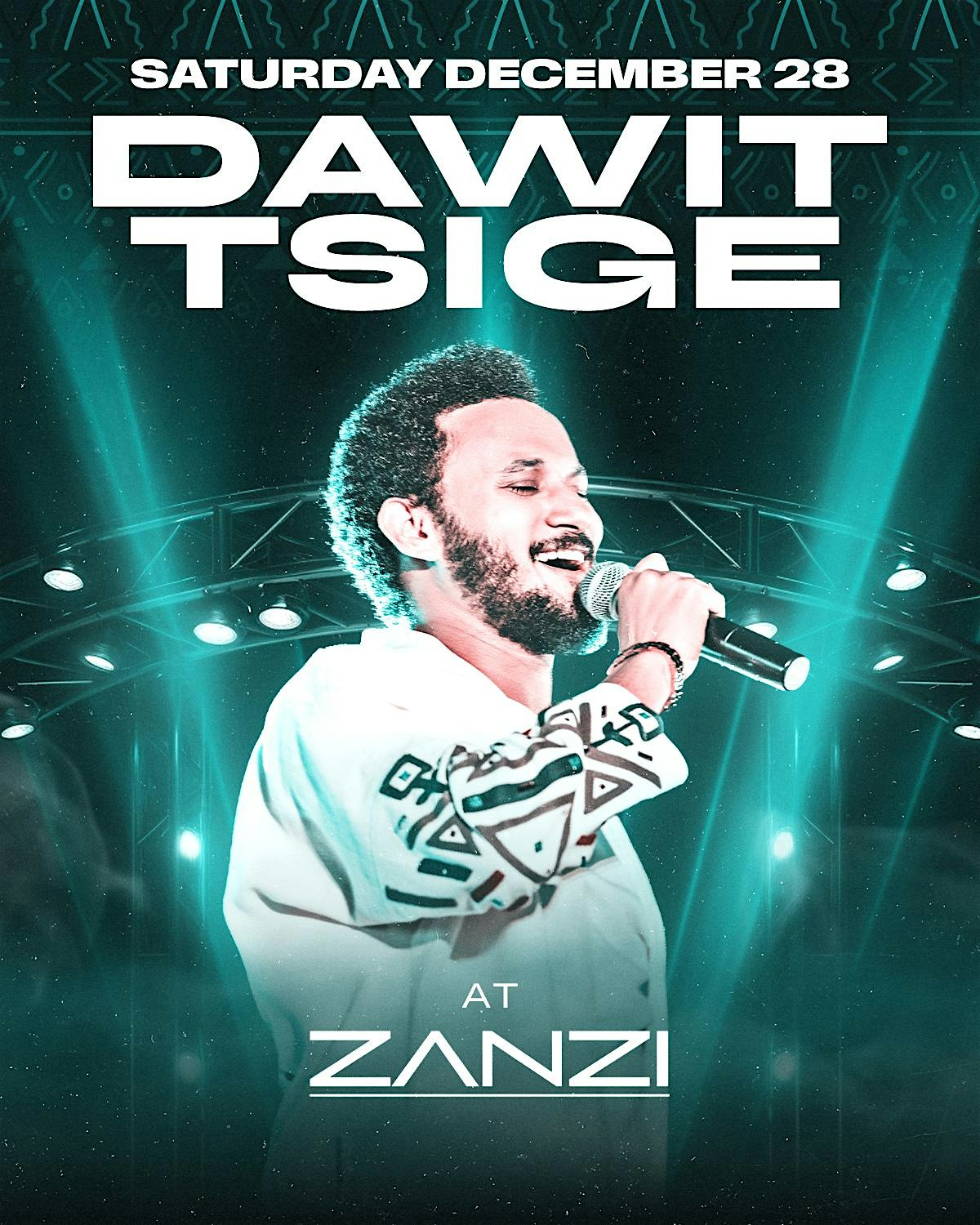 DAWIT TSIGE LIVE at ZANZI – Oakland, CA