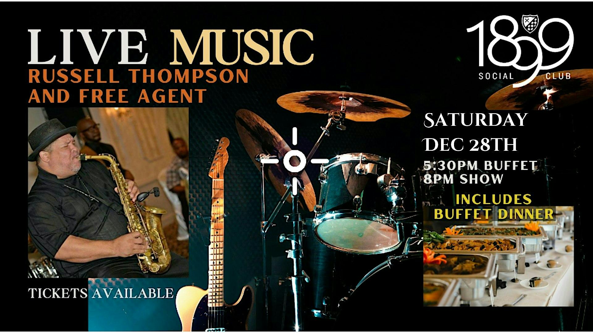 Live Music: Russell Thompson and Free Agent (Includes Dinner) – Shaker Heights, OH