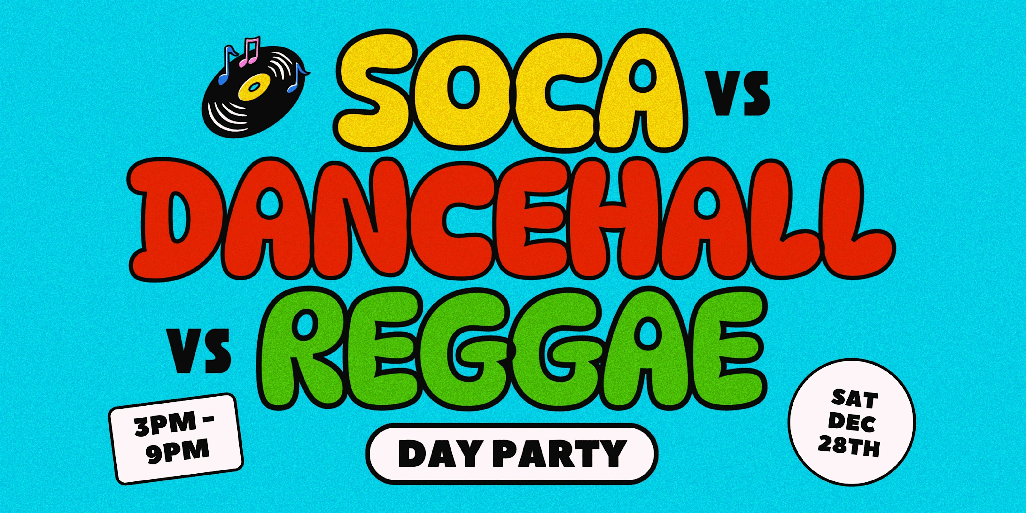 Soca vs Dancehall vs Reggae Day Party – New York, NY