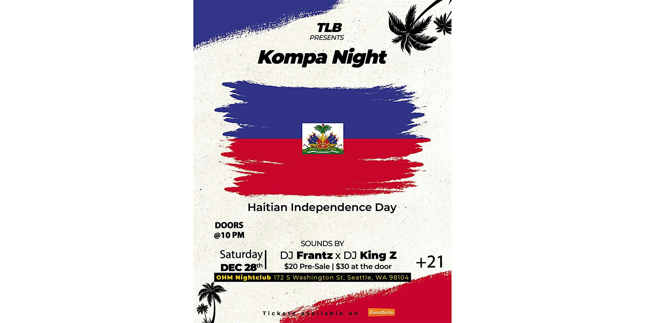 Kompa Night (Haitian Independence Day) – Seattle, WA