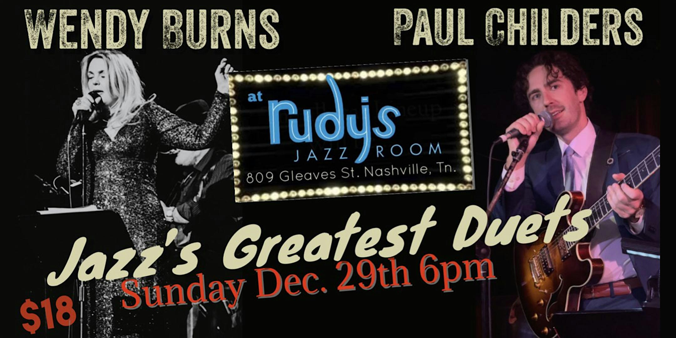 Wendy Burns & Paul Childers “Jazz’s Greatest Duets” – Nashville, TN