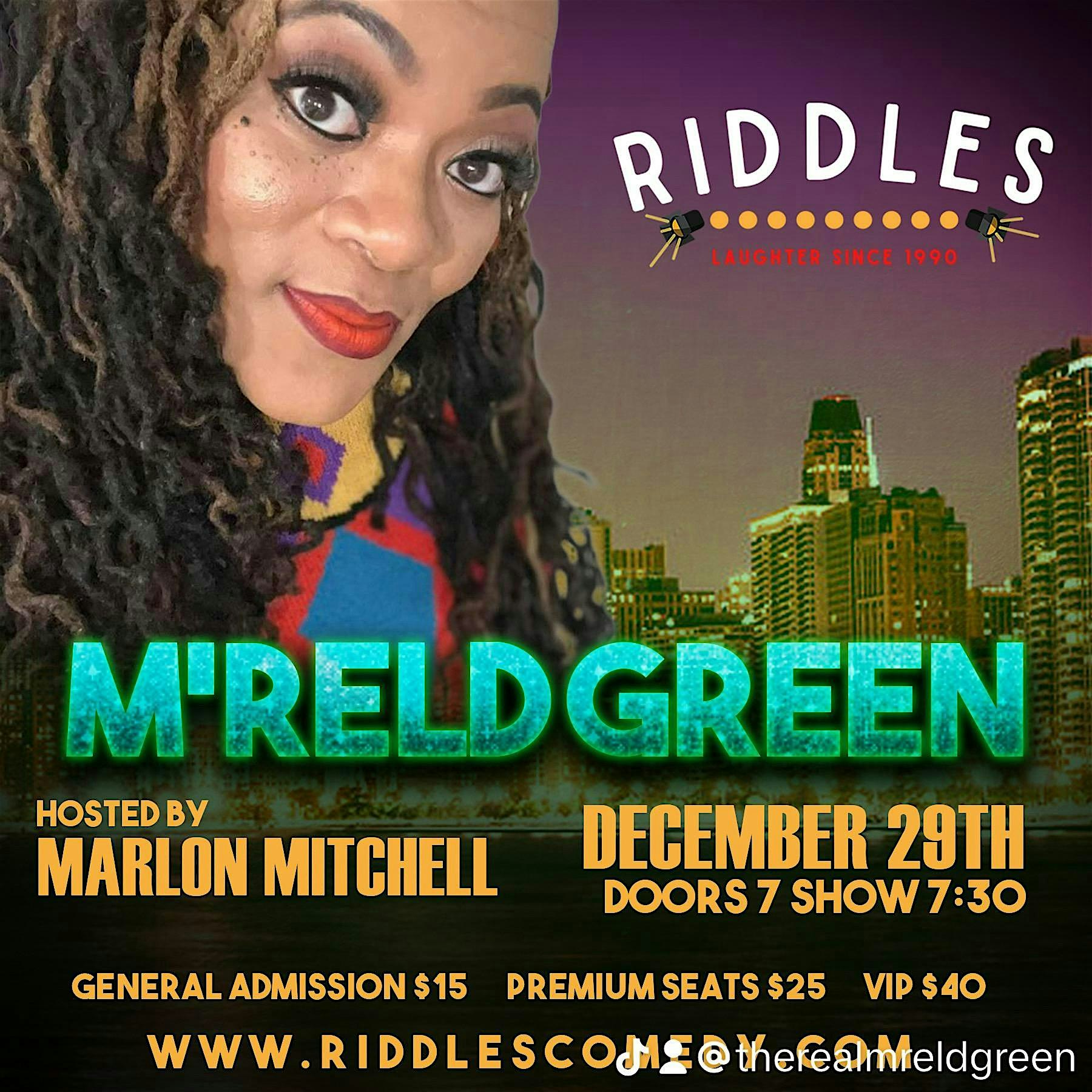 M’Reld Green LIVE @ Riddles Comedy Club #onthejokeside – Alsip, IL