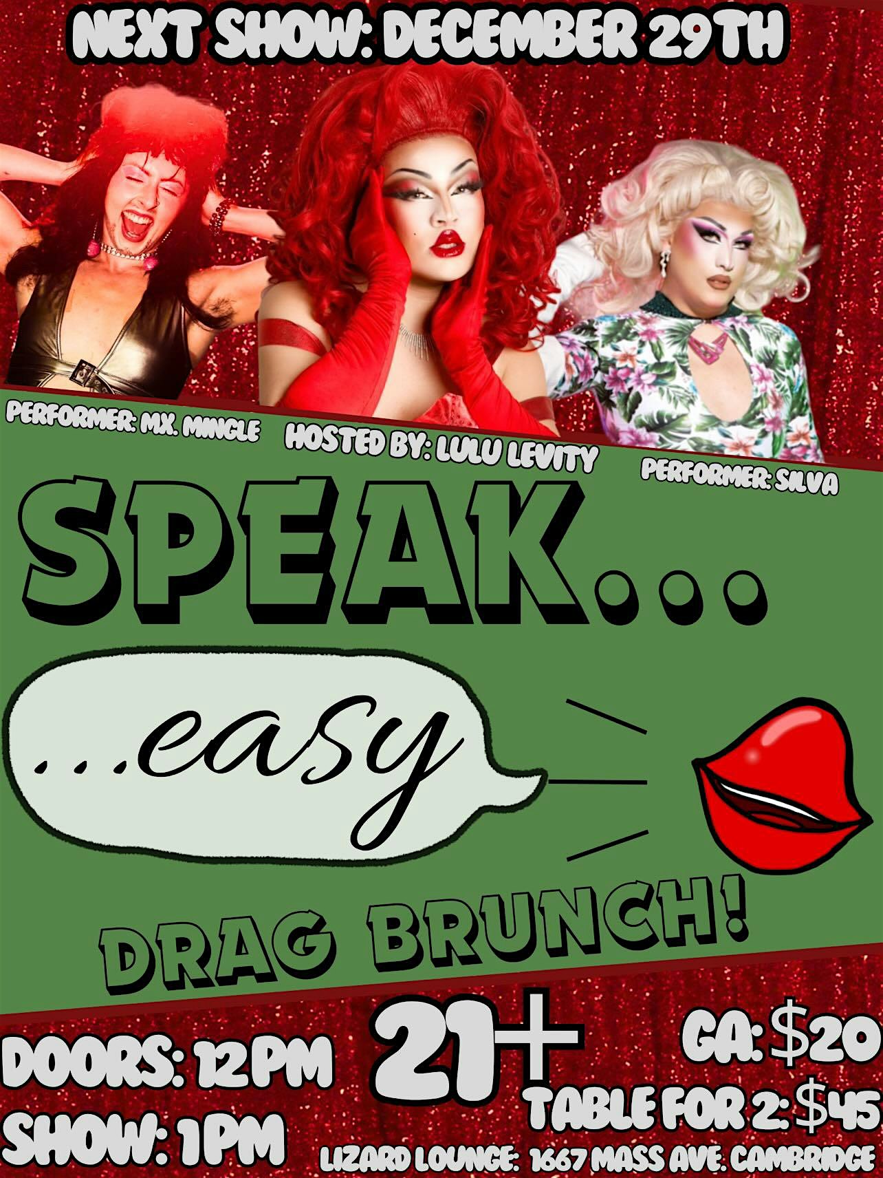 Speak Easy Drag Brunch – Cambridge, MA