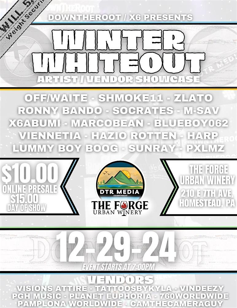 Winter Whiteout (Artist/Vendor Showcase) – Homestead, PA