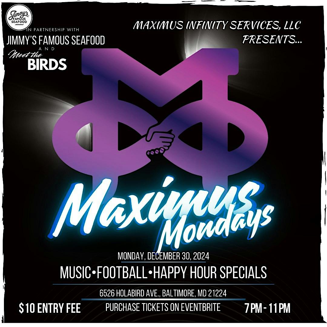 Maximus Mondays: Happy Hour for a Cause – Baltimore, MD