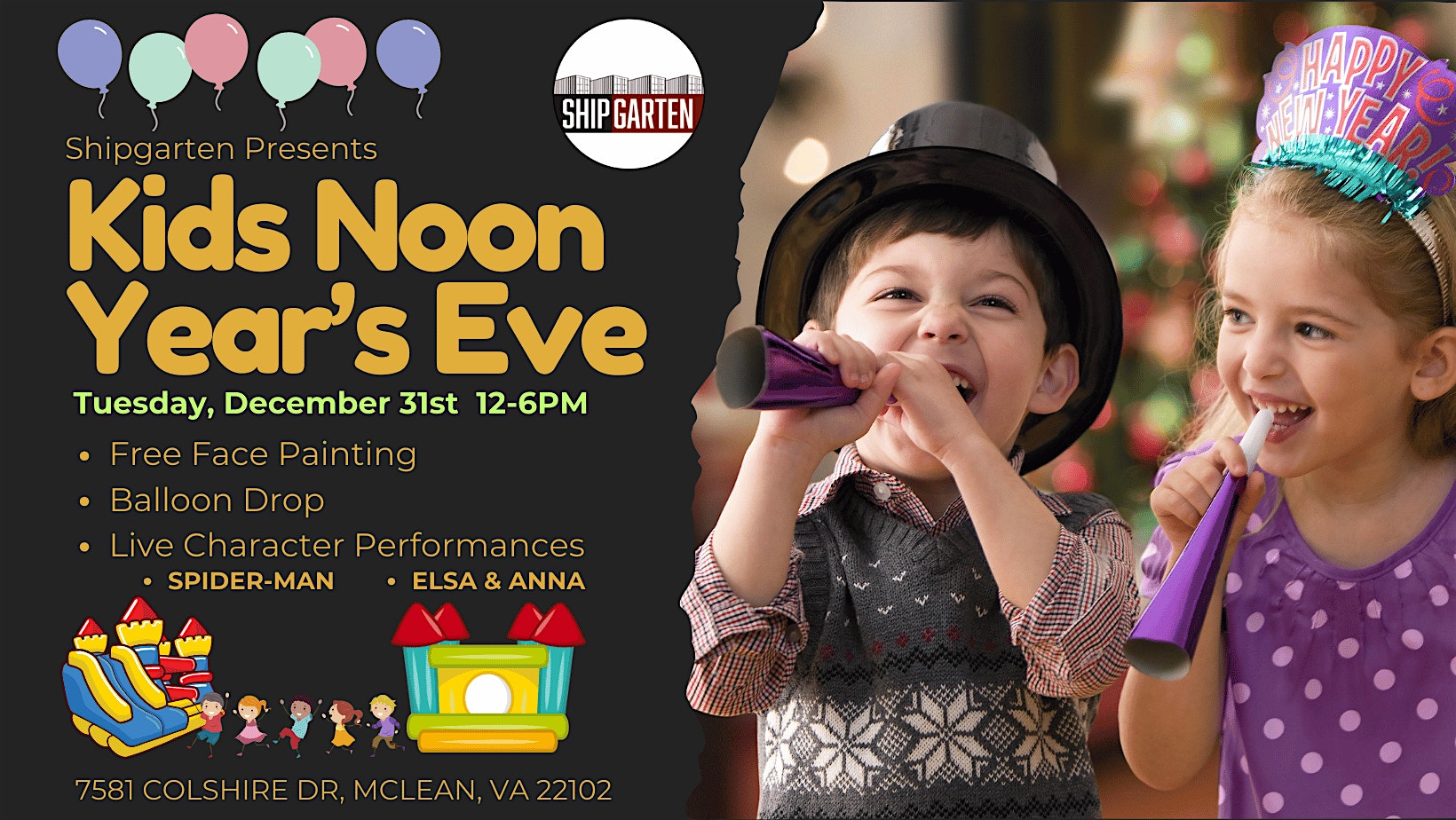 Kid’s Noon Year’s Eve – Mclean, VA