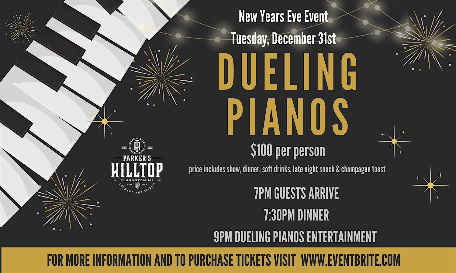 DUELING PIANOS DINNER & A SHOW – Clarkston, MI