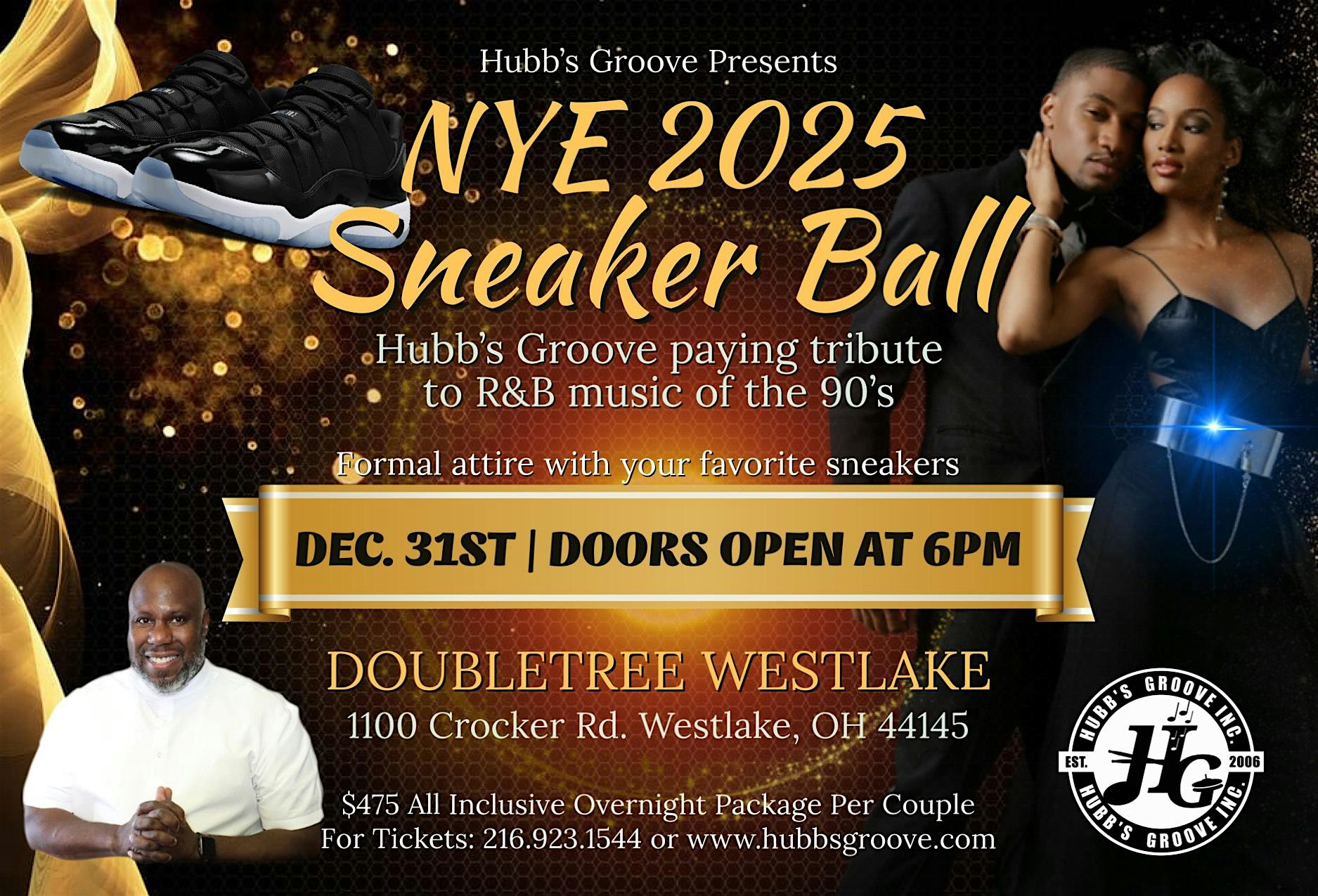 New Years Eve with Hubbs Groove Sneaker Ball with Tribute to 90s R&B – Westlake, OH