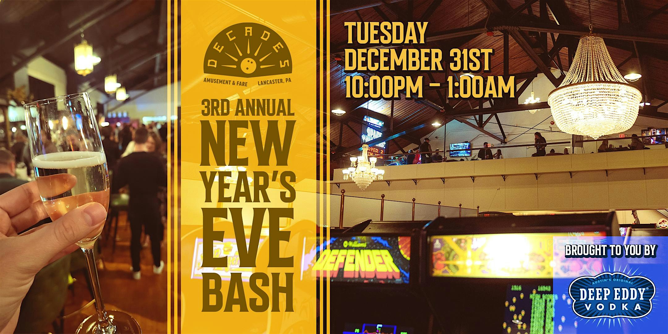 2024 New Year’s Eve Bash at Decades – Lancaster, PA