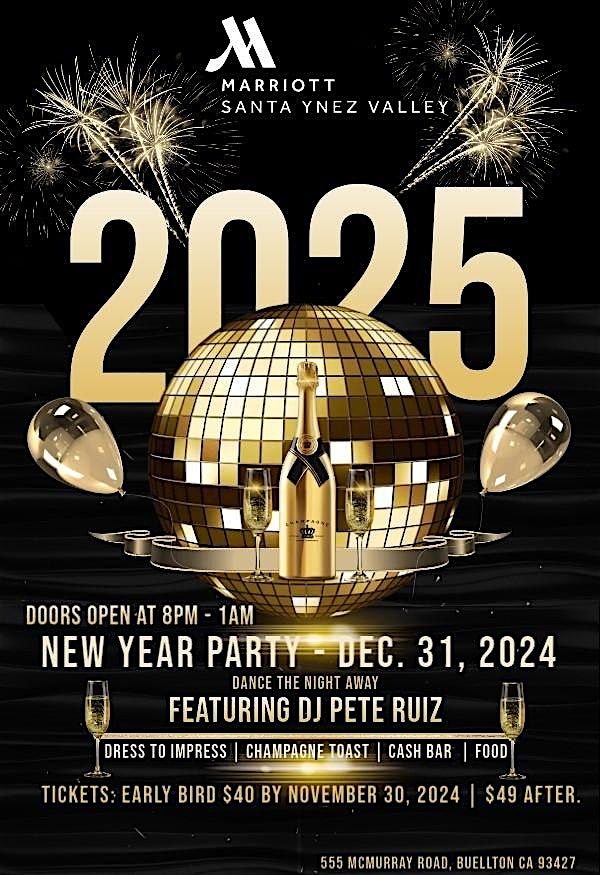 2025 New Year’s Celebration – Buellton, CA