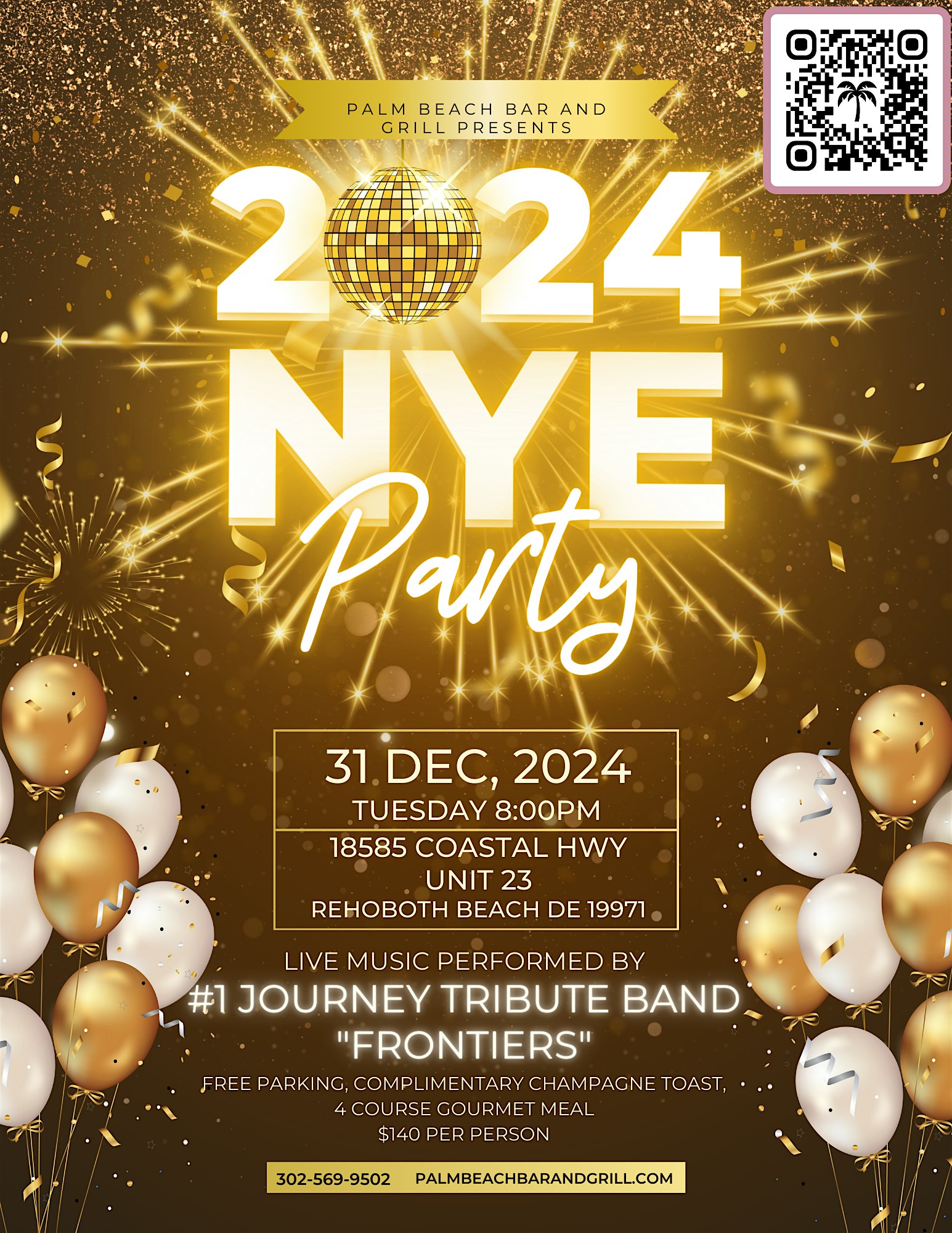 New Years Eve Extravaganza – Two Seatings – Rehoboth Beach, DE