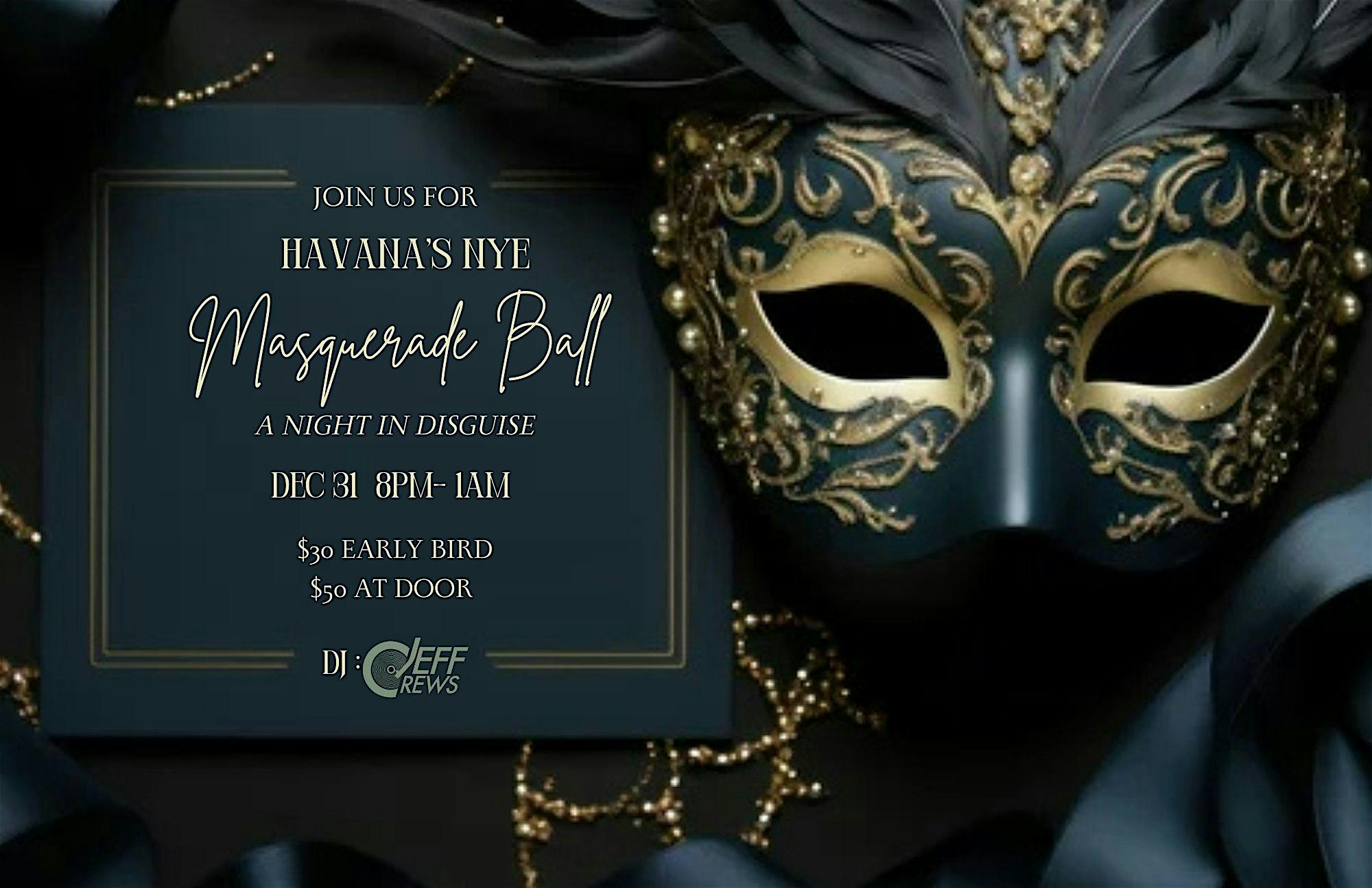 Havana’s New Years Eve Masquerade Ball – Fishers, IN