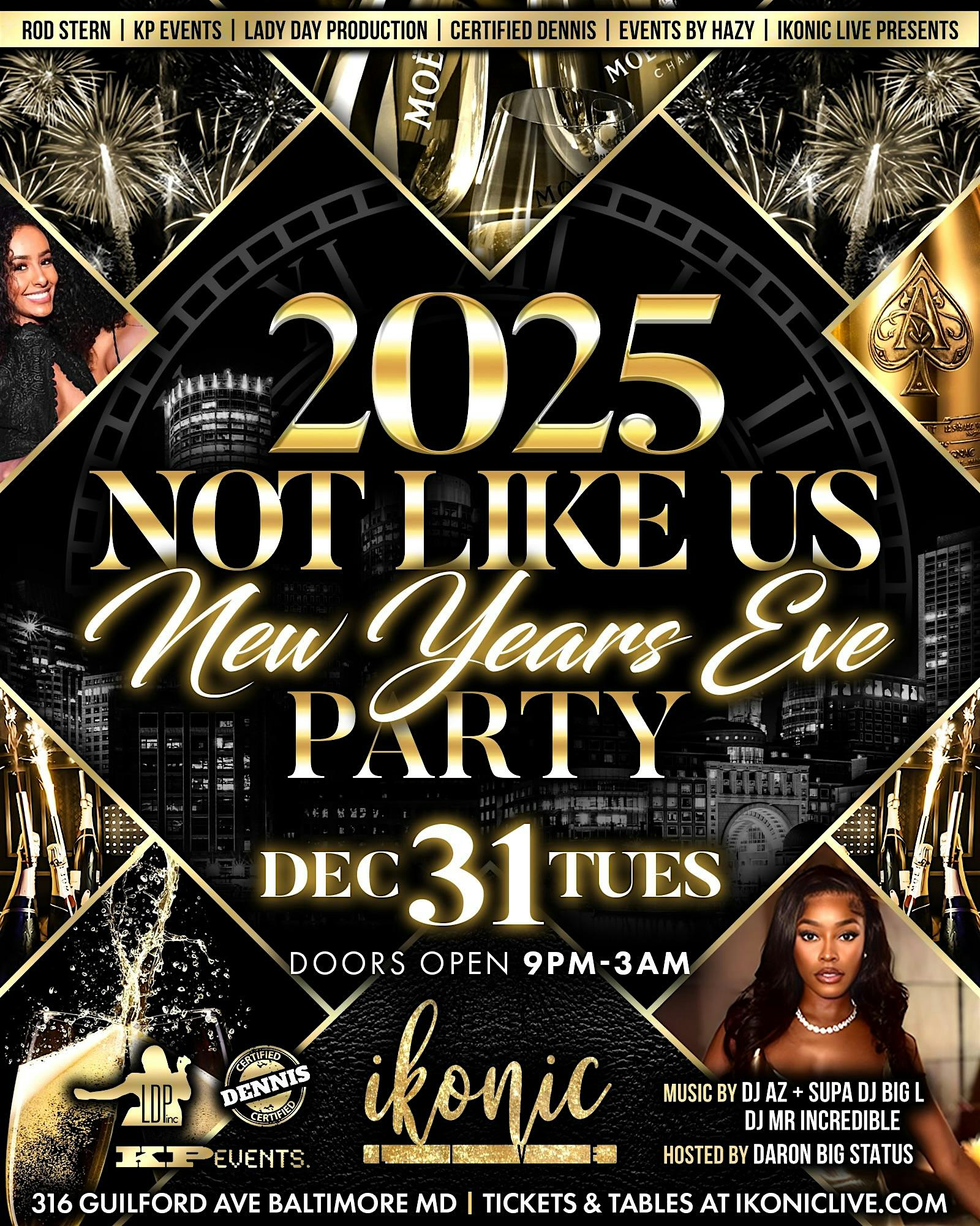 NOT LIKE US NEW YEARS EVE BASH – Baltimore, MD