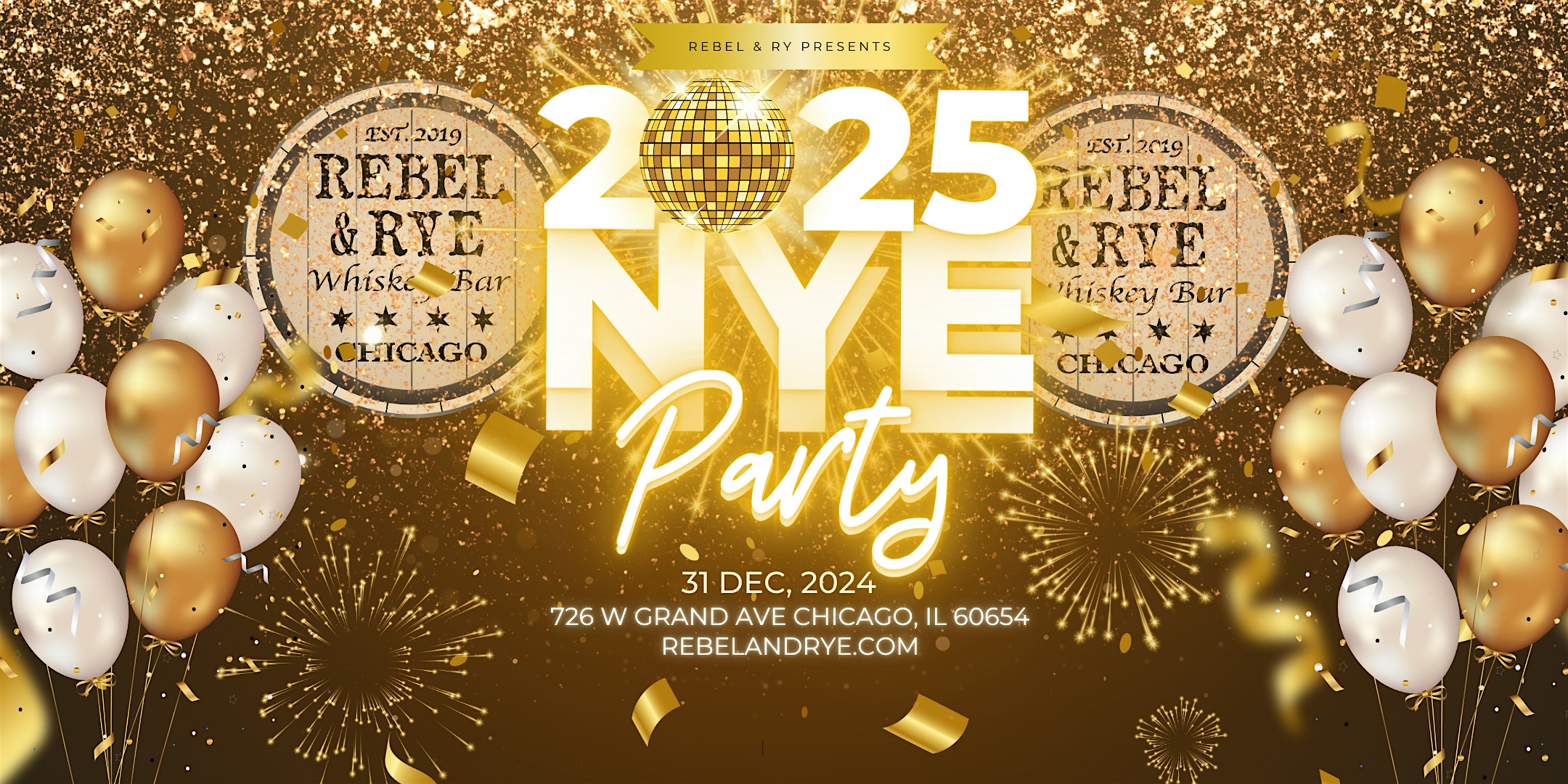 New Year’s Eve at Rebel & Rye – Chicago, IL