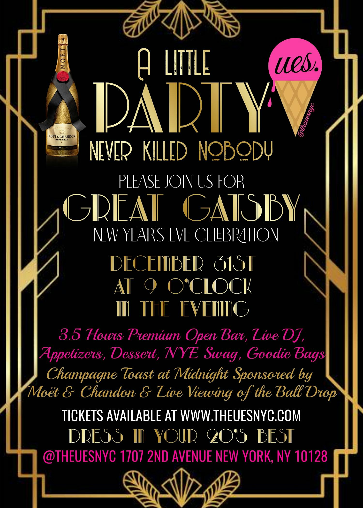 GREAT GATSBY NYE AT UES.! – City New York, NY