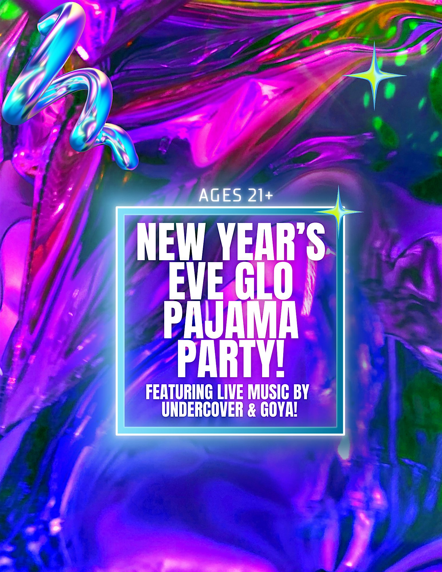 New Year’s Eve Pajama Glo Party at Buzzed Crow Bistro! Ages 21+ – Colorado Springs, CO