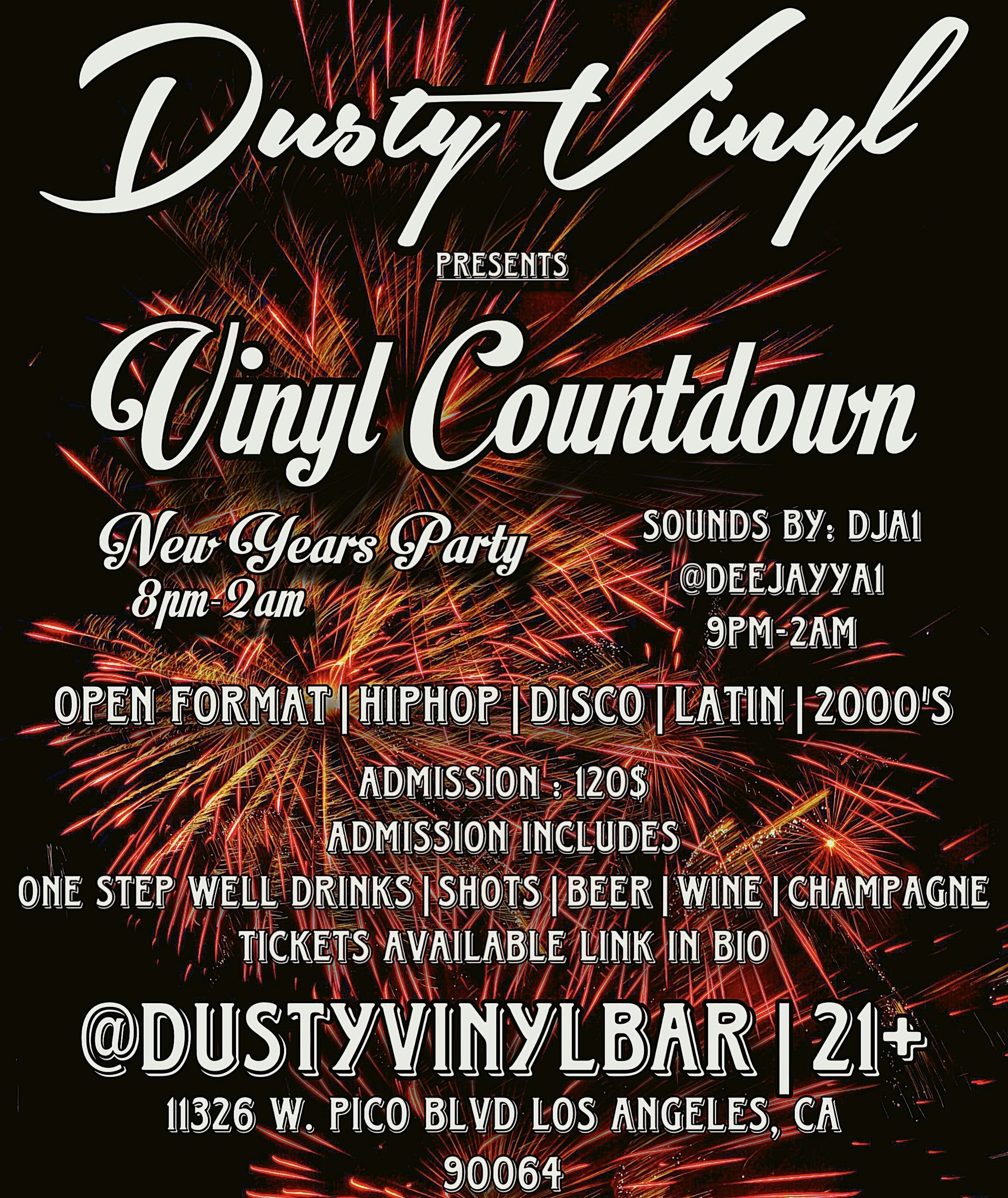 VINYL COUNTDOWN @ DUSTYVINYLBAR – Los Angeles, CA