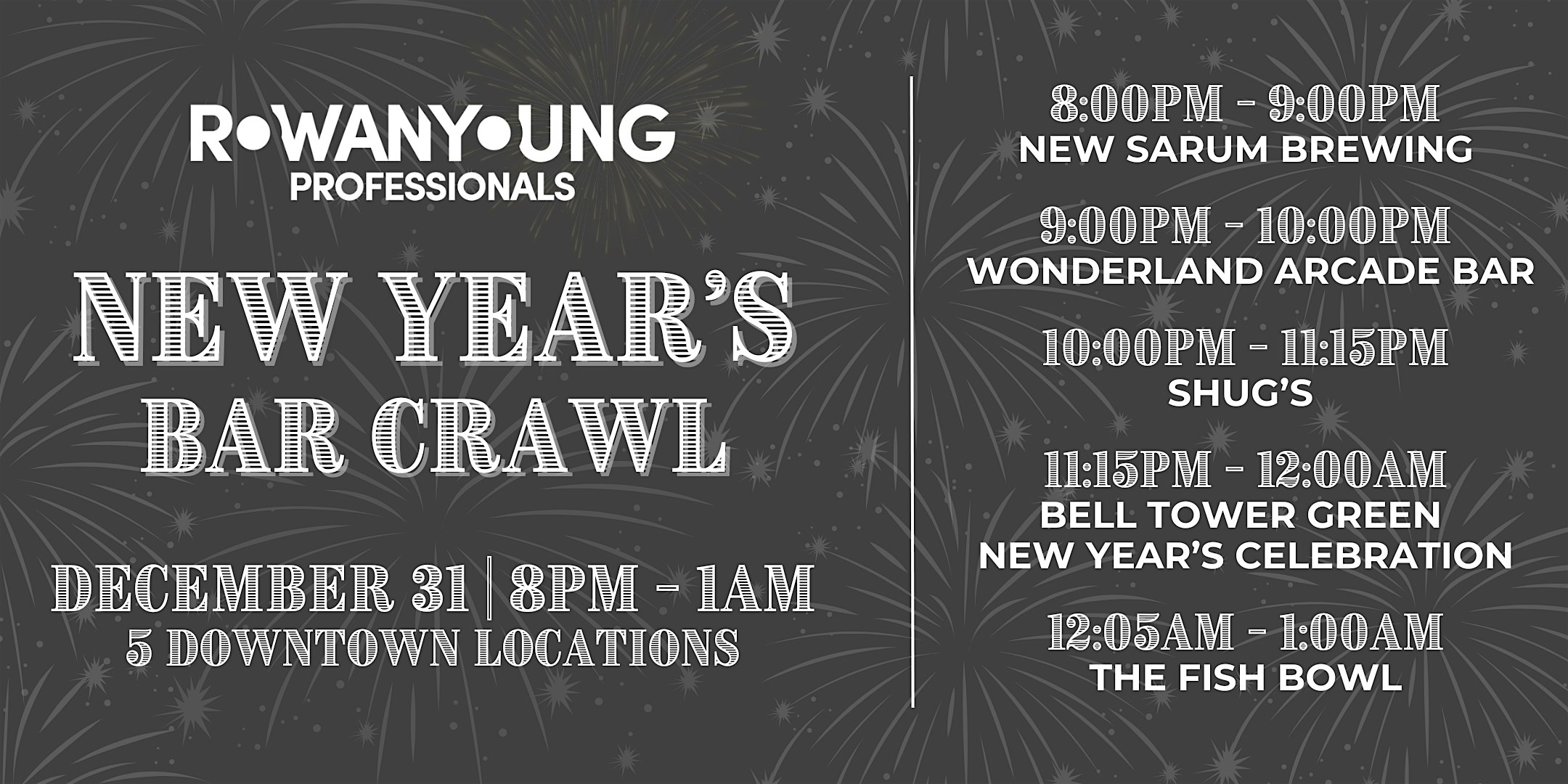 New Year’s Bar Crawl – Salisbury, NC