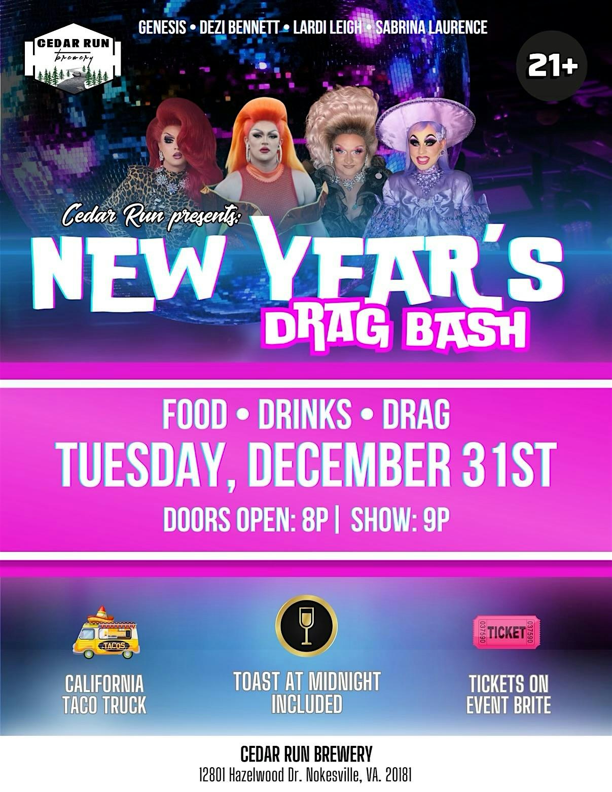 New Year’s Drag Bash – Nokesville, VA