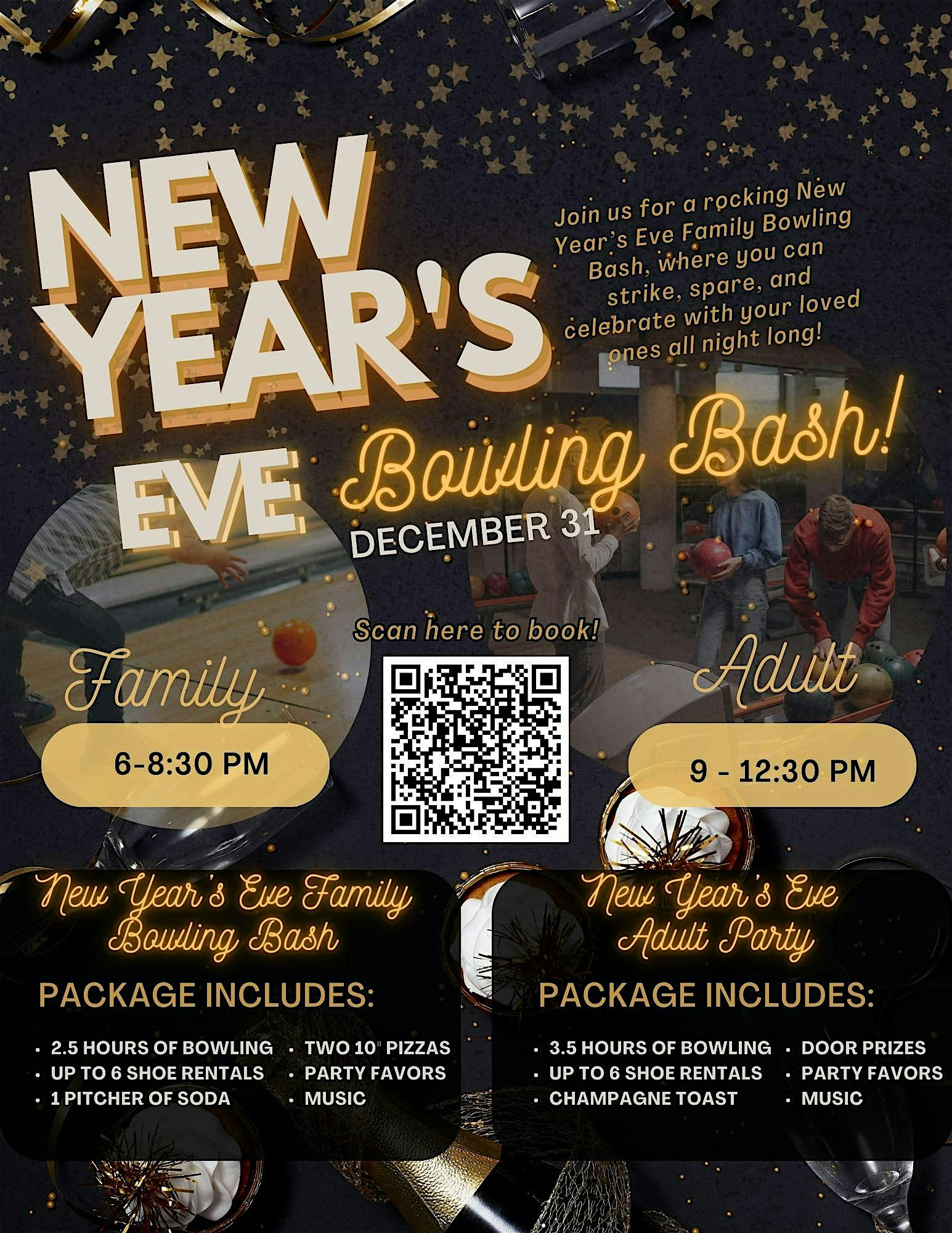 NYE Bowling Bash at Holiday Lanes – Columbus, OH