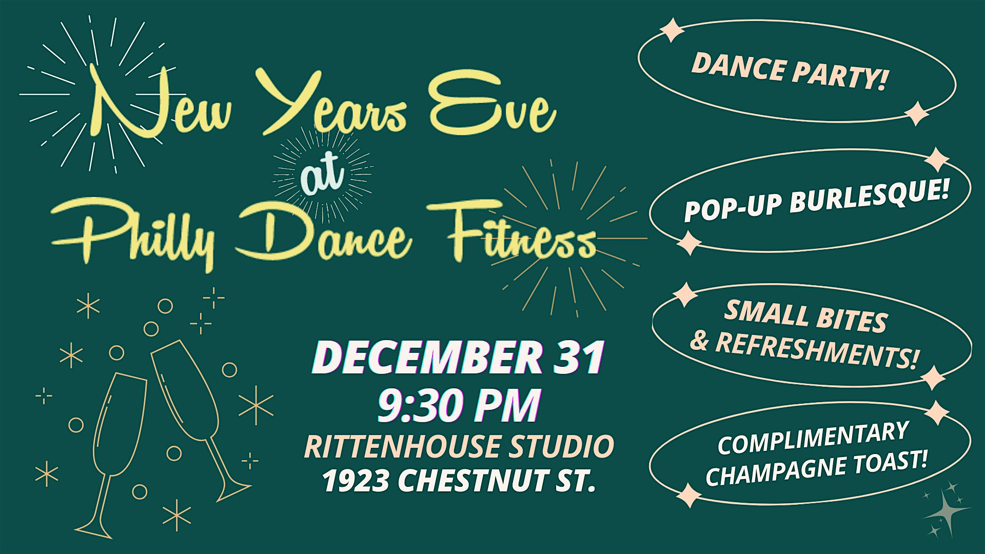 New Year’s Eve at Philly Dance Fitness – Philadelphia, PA