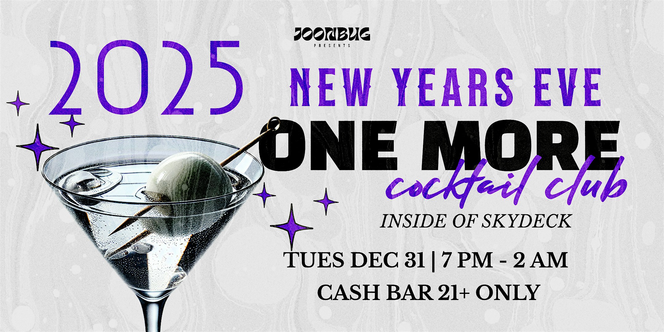 New Year’s Eve at One More Cocktail Club Presented by Joonbug – Nashville, TN