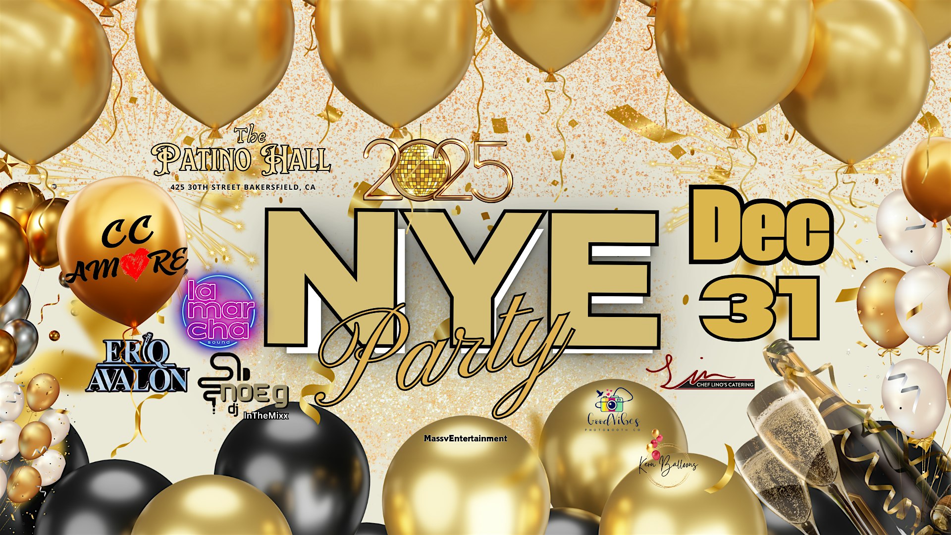 New Year’s Eve 2025 Party – Bakersfield, CA