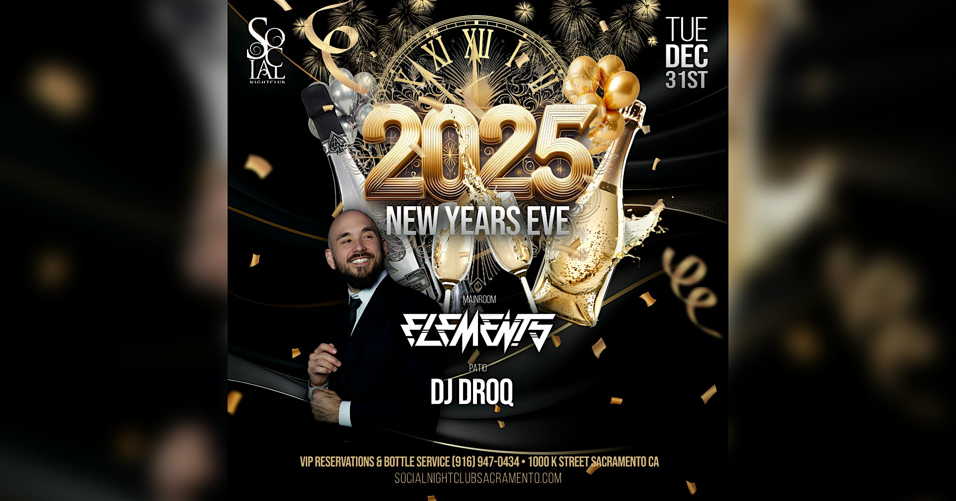 New Years Eve 2025 at Social Nightclub #NYE2025 – Sacramento, CA