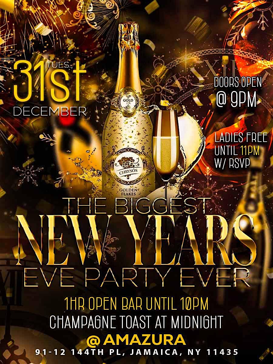 The Biggest New Years Eve Party – Queens, NY