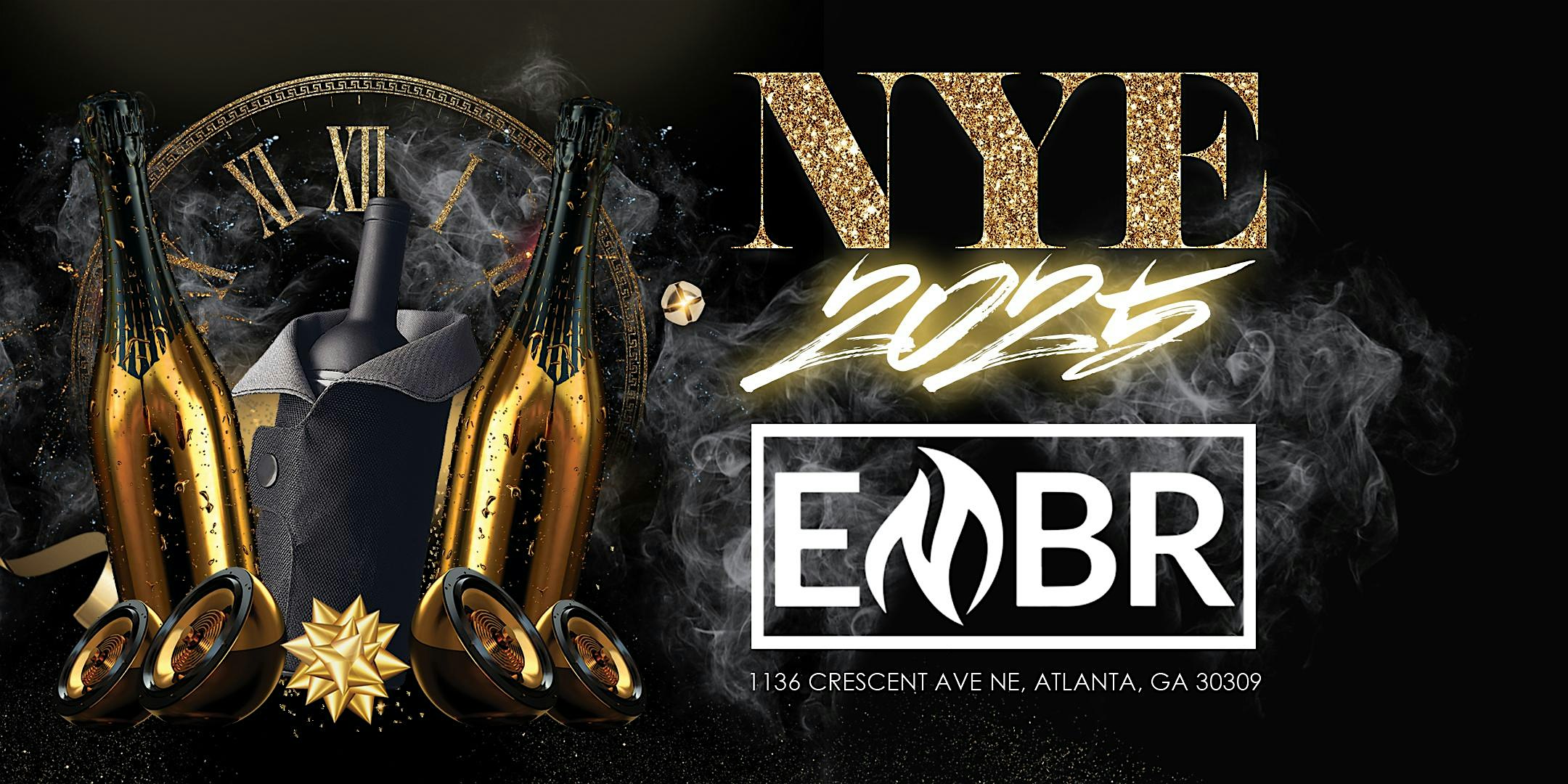 NYE at EMBR LOUNGE| 8PM-3AM| TUESDAY DECEMBER 31 2024 – Atlanta, GA