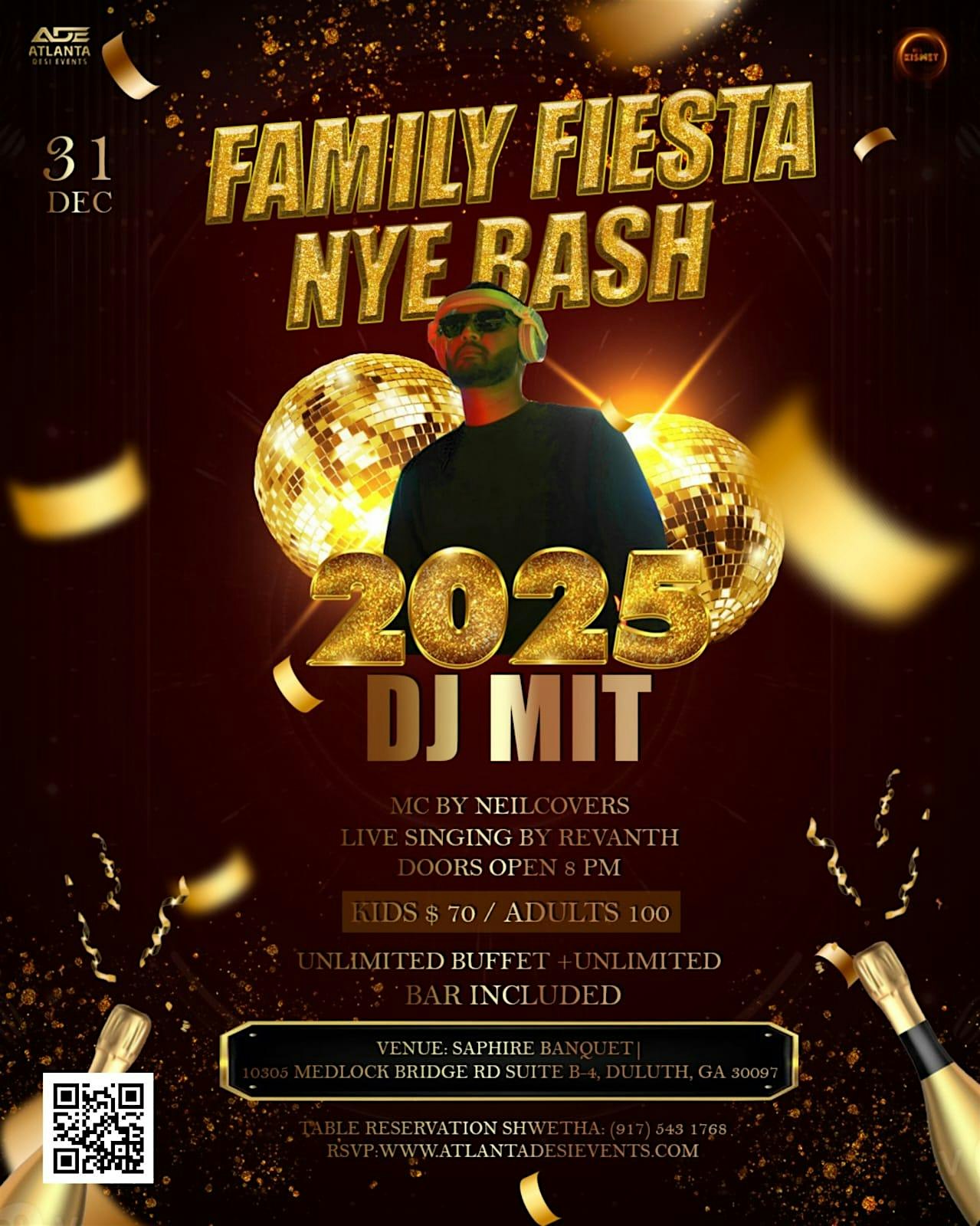 FAMILY FIESTA NYE BASH !!! – Duluth, GA