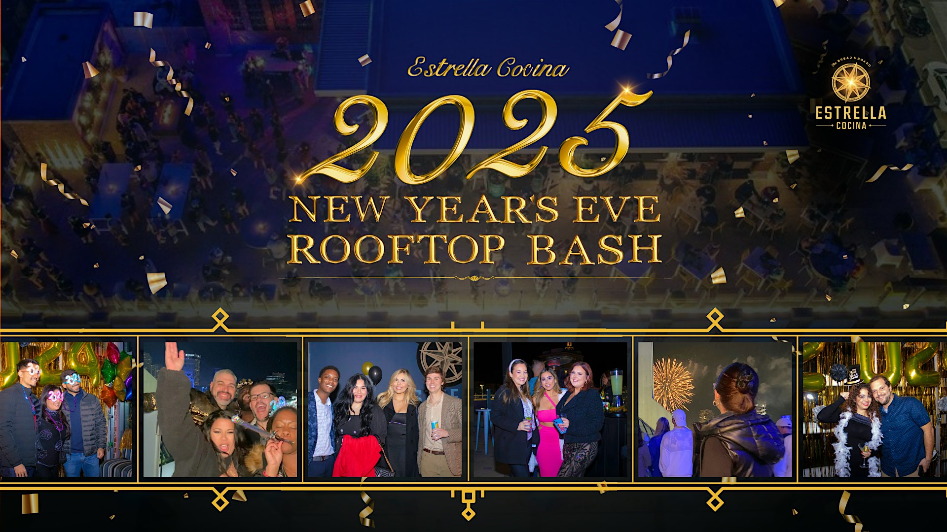 2025 NYE Rooftop Bash at Estrella Cocina – Jacksonville, FL