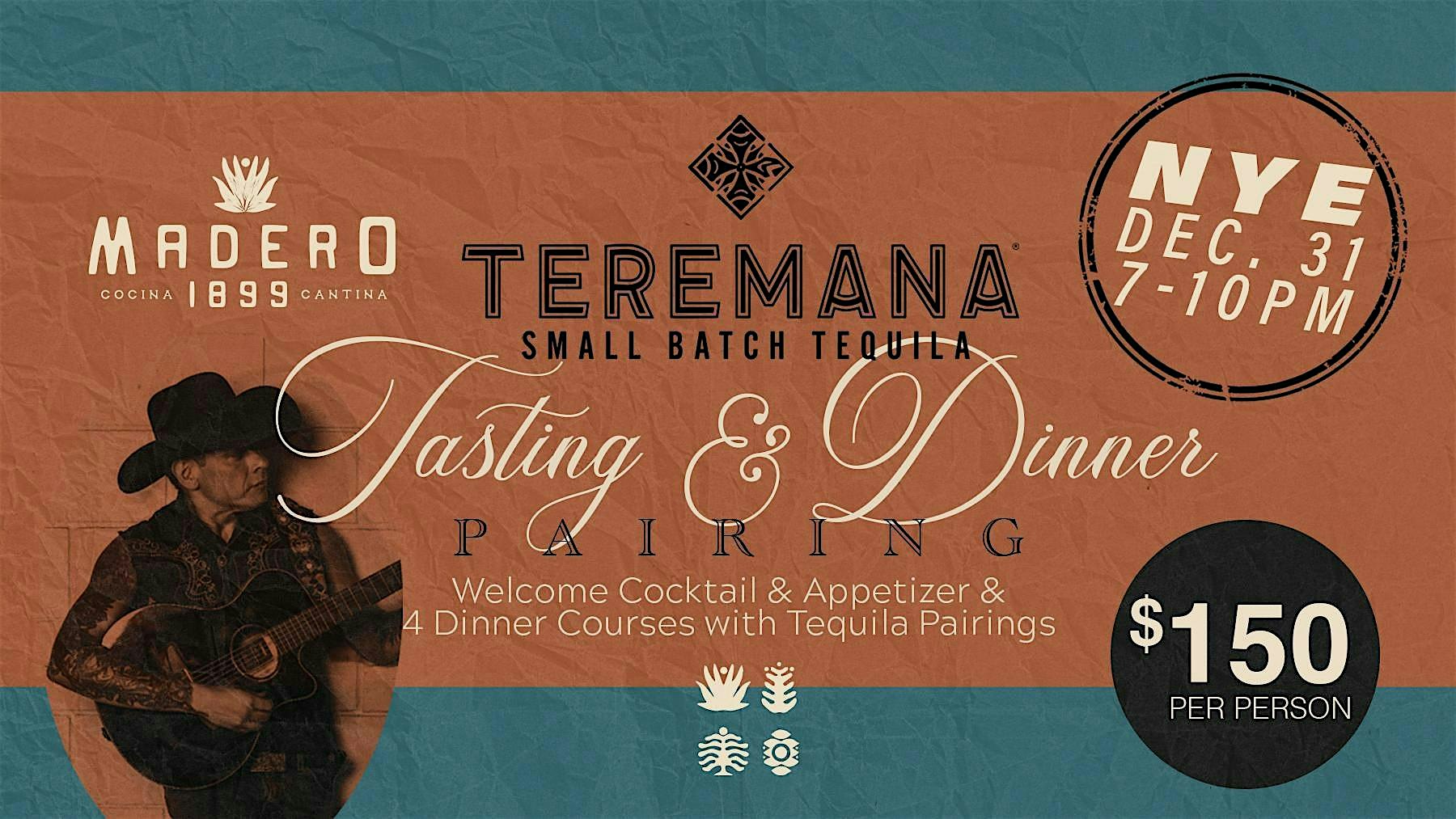 New Year’s Eve Teremana Tequila Dinner Pairing – Fullerton, CA