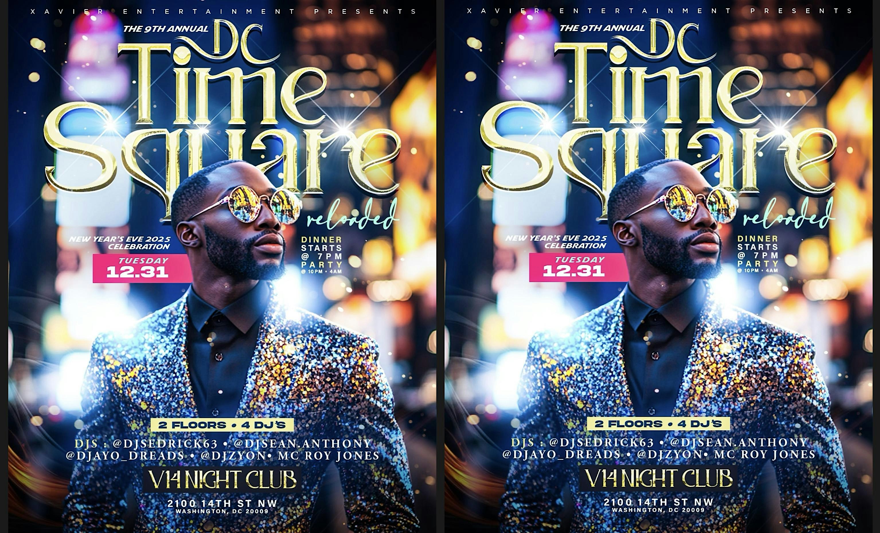 THE 9TH ANNUAL DC TIME SQUARE NYE 2025 CELEBRATION – Washington, DC