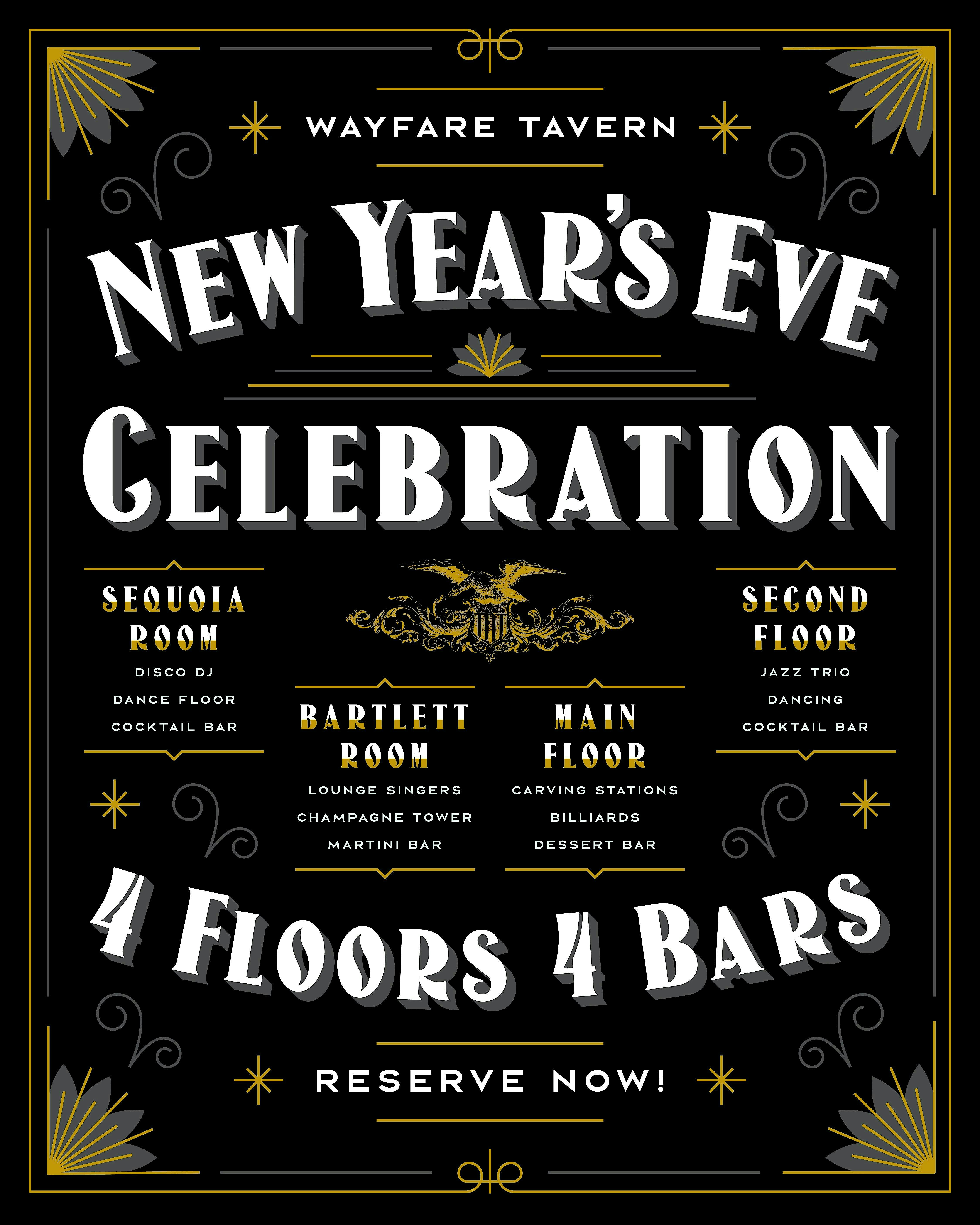 Wayfare Taverns NYE Celebration – San Francisco, CA