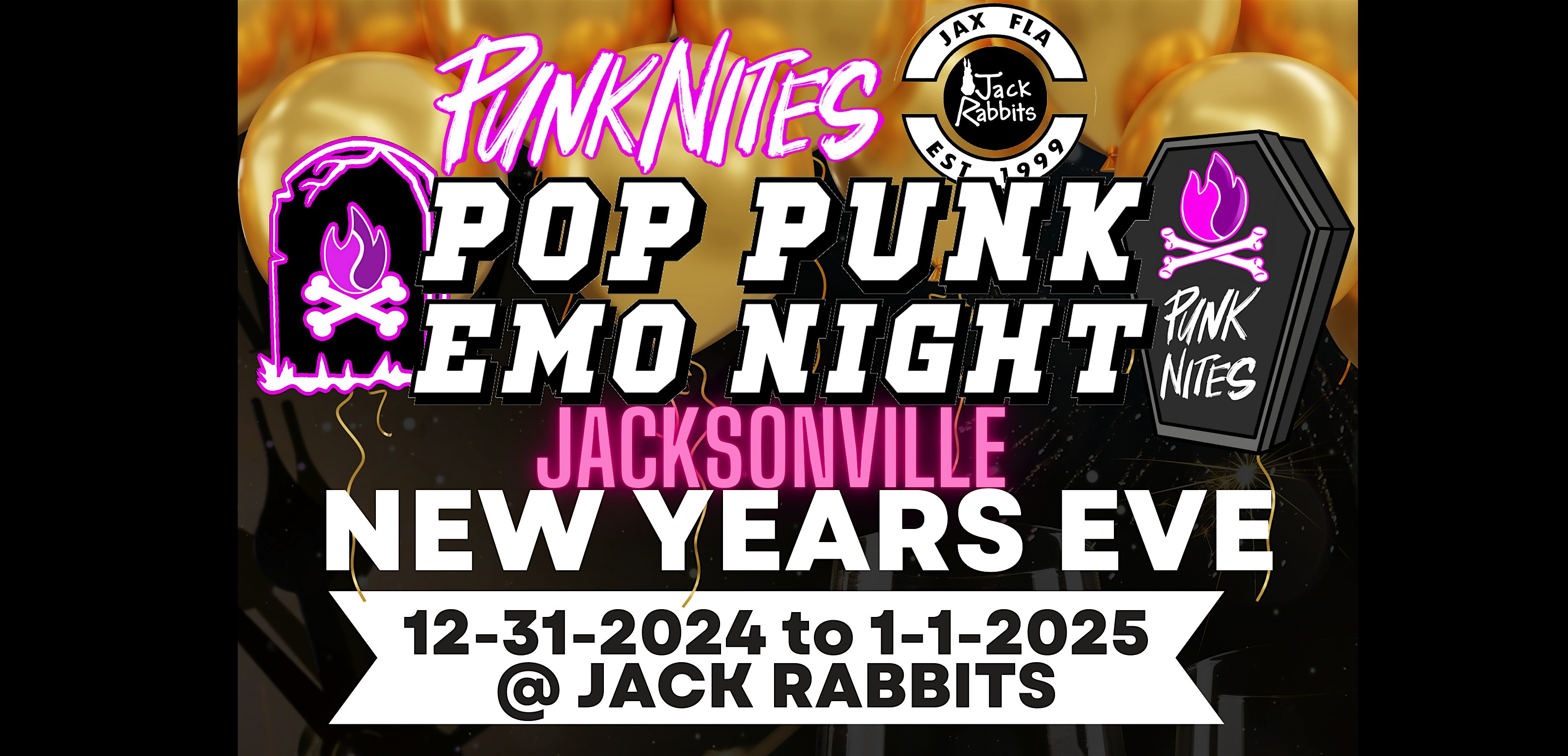 NEW YEAR’S EVE Pop Punk Emo Night JACKSONVILLE by PUNKNITES – Jacksonville, FL