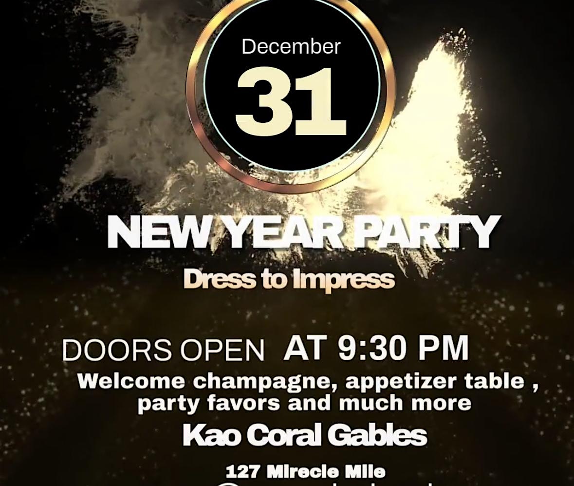 New year glam party – Coral Gables, FL