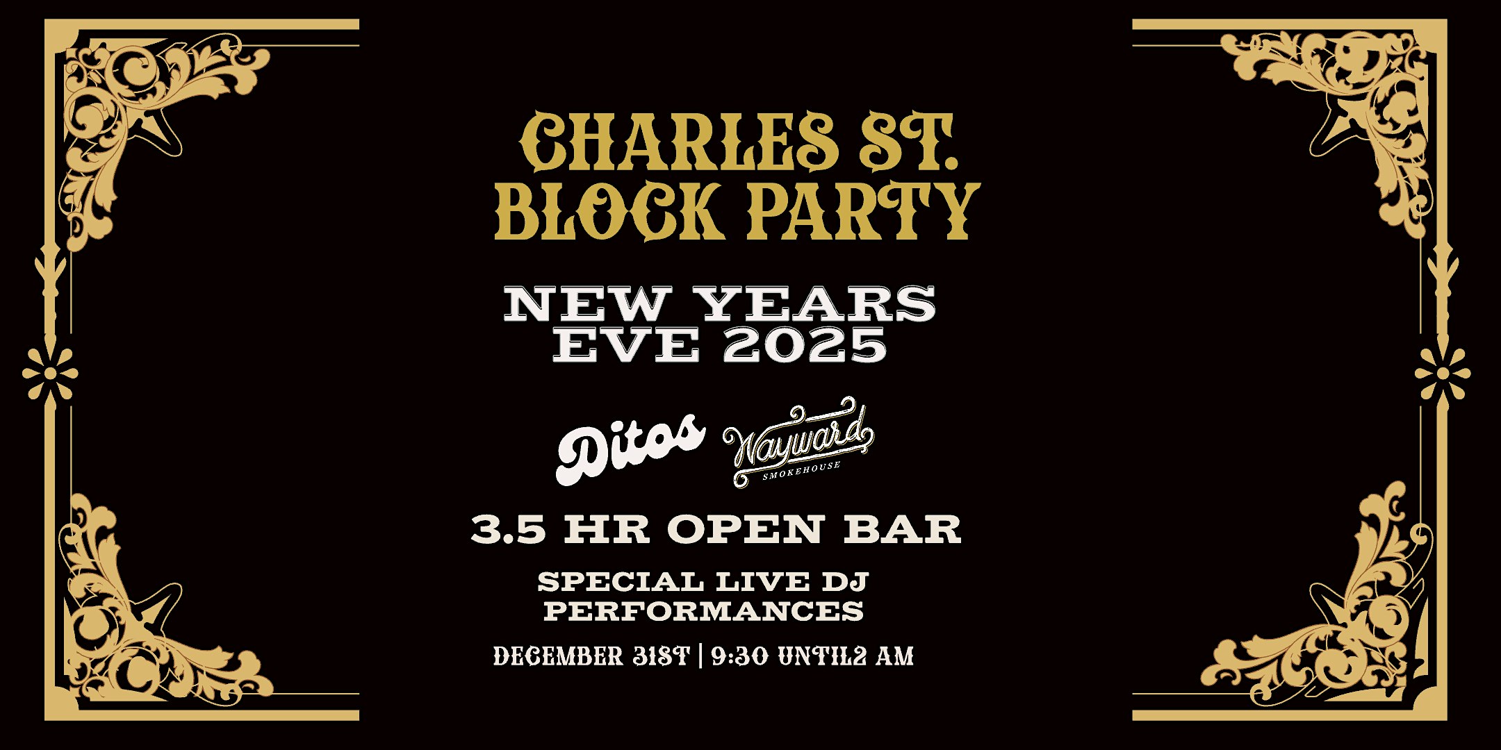 Charles Street Block Party NYE 2025 Presented by Get Out – Baltimore, MD