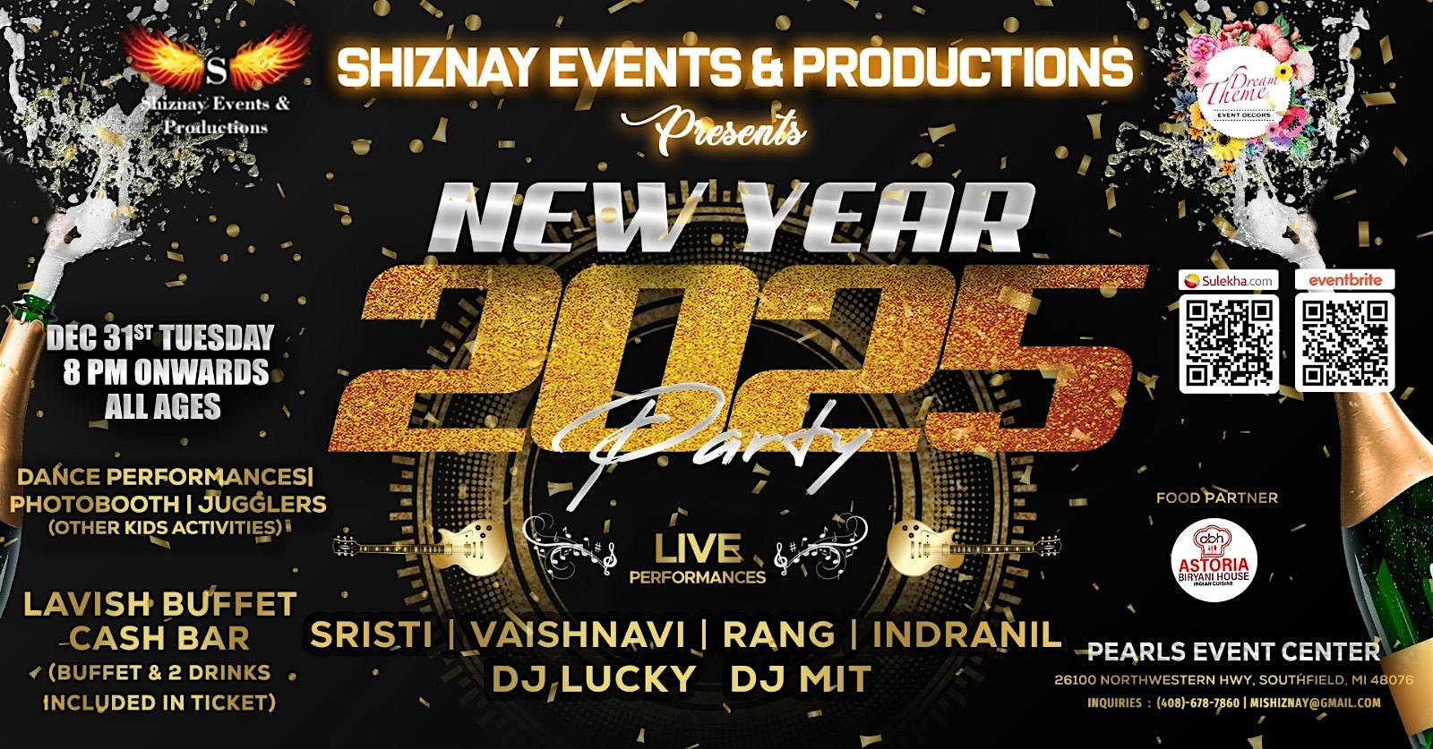 New Year 2025 Party (All Ages) – Southfield, MI