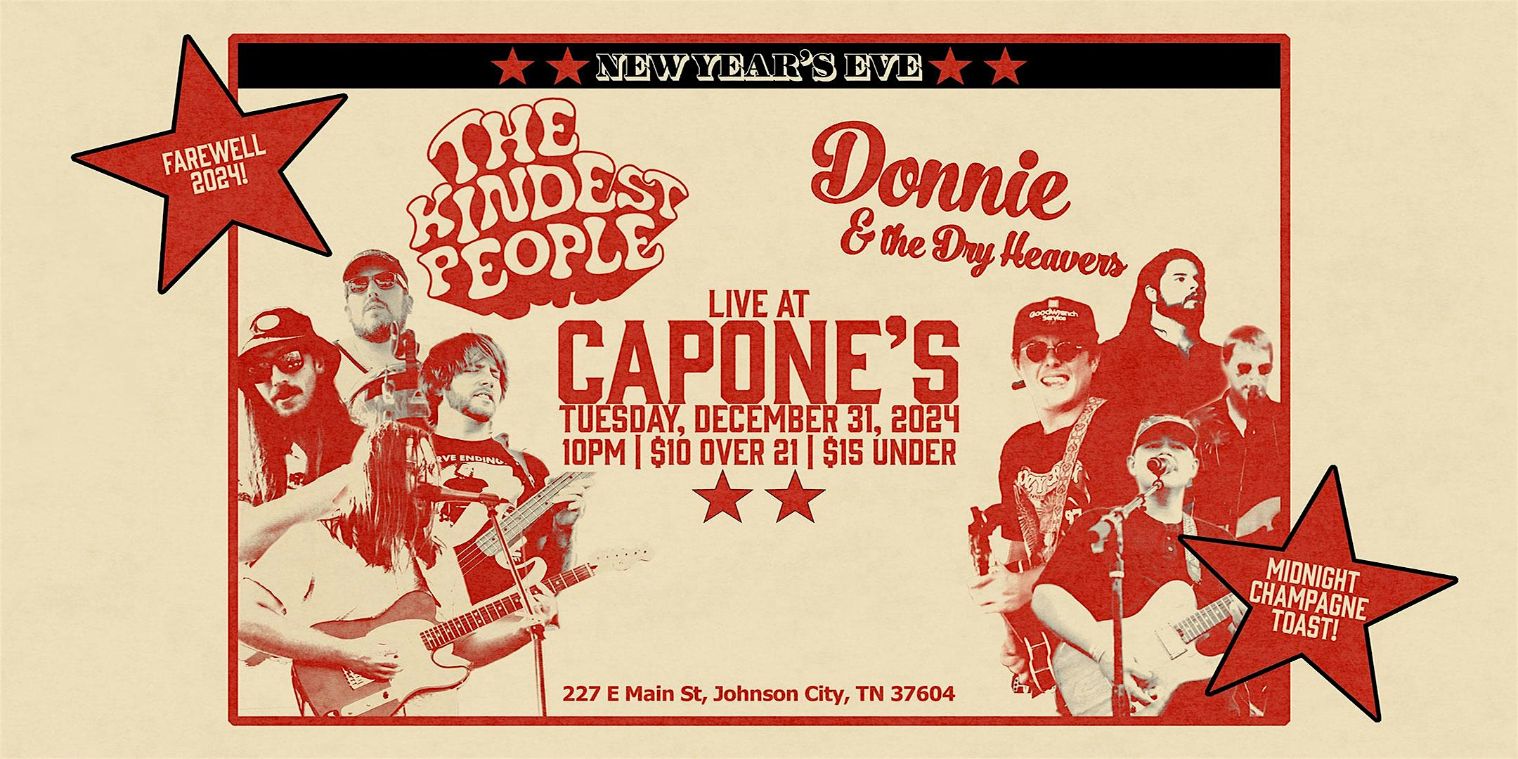 New Year’s Eve with The Kindest People | Donnie & the Dry Heavers – Johnson City, TN