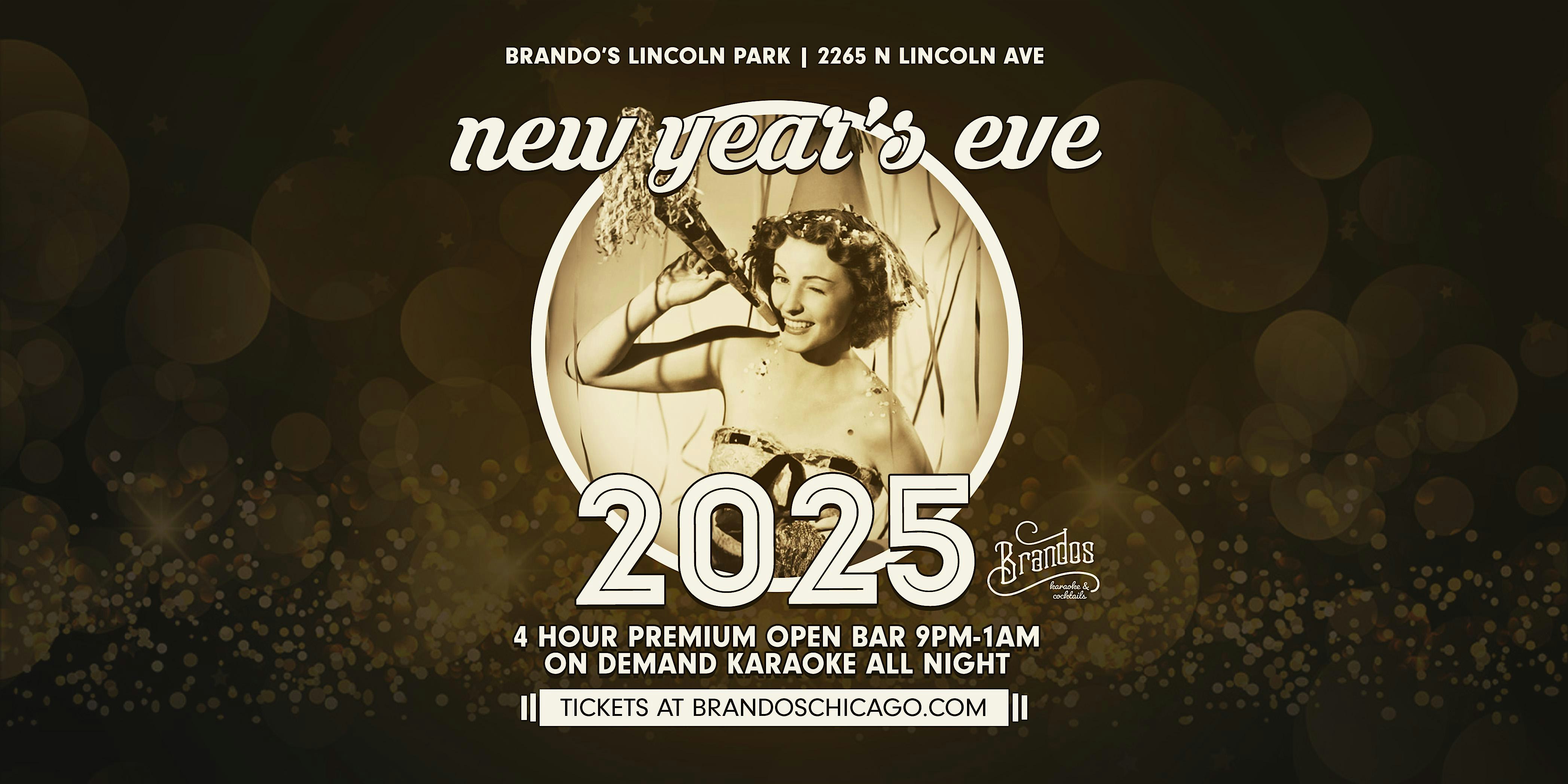 New Year’s Eve 2025 at Brando’s Lincoln Park – Chicago, IL