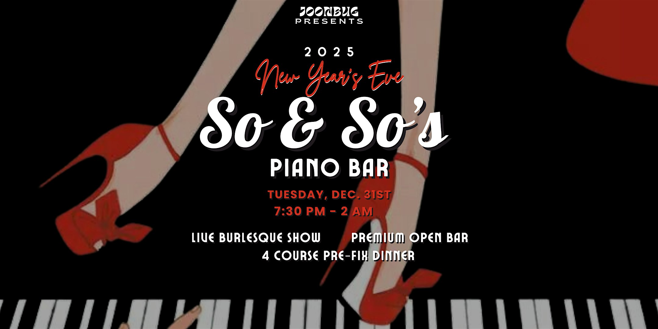 So & So’s NYE 2025 Piano Bar Party – New York, NY