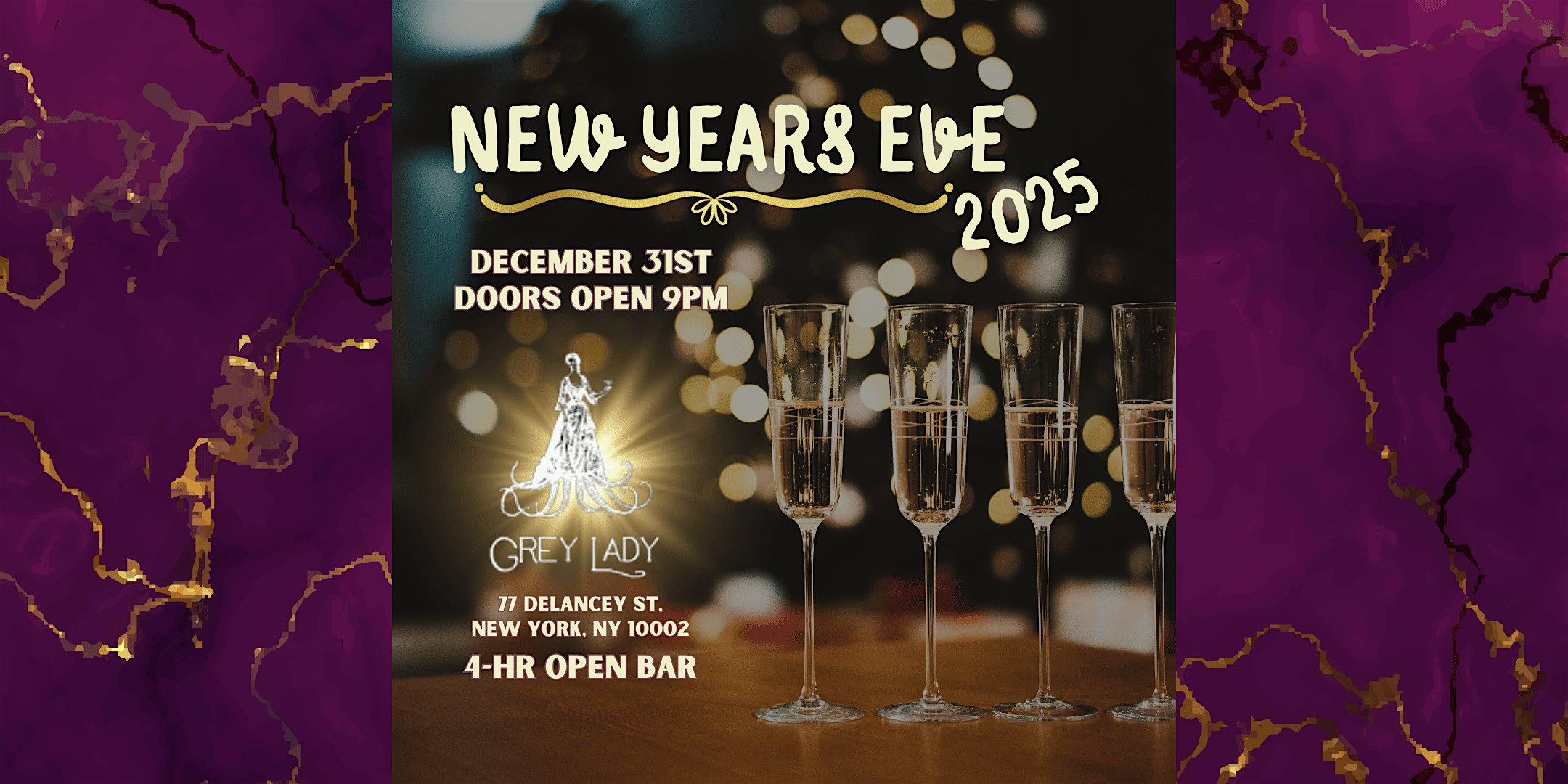 Get Out Presents: New Year’s Eve 2025 at Grey Lady – New York, NY