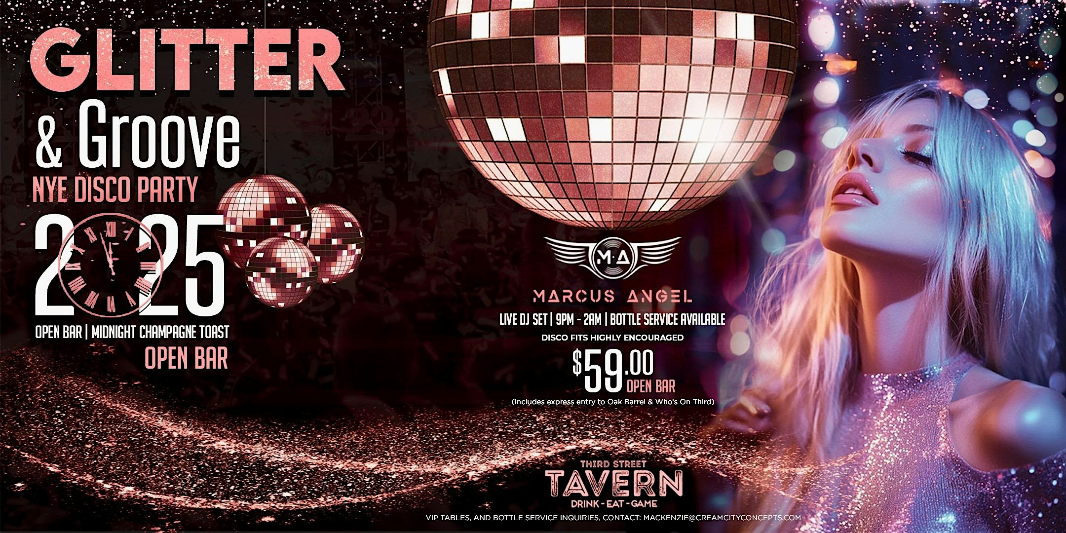 Glitter & Groove NYE 2025 Party! – Milwaukee, WI