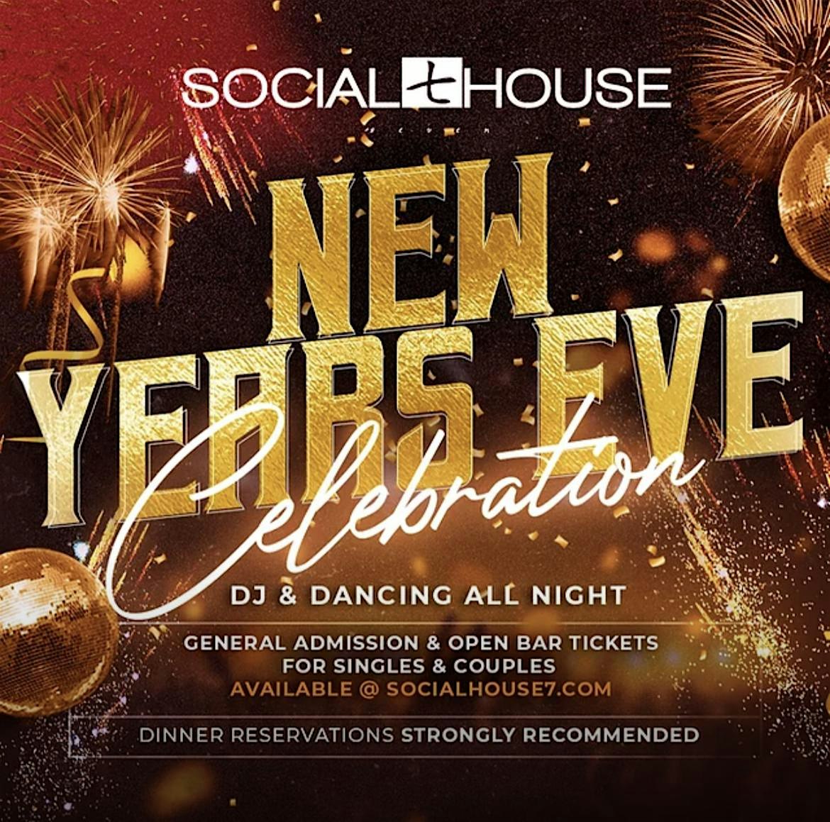 NYE 2025 at SOCIAL HOUSE – Downtown Pittsburgh New Years Eve Party – Pittsburgh, PA