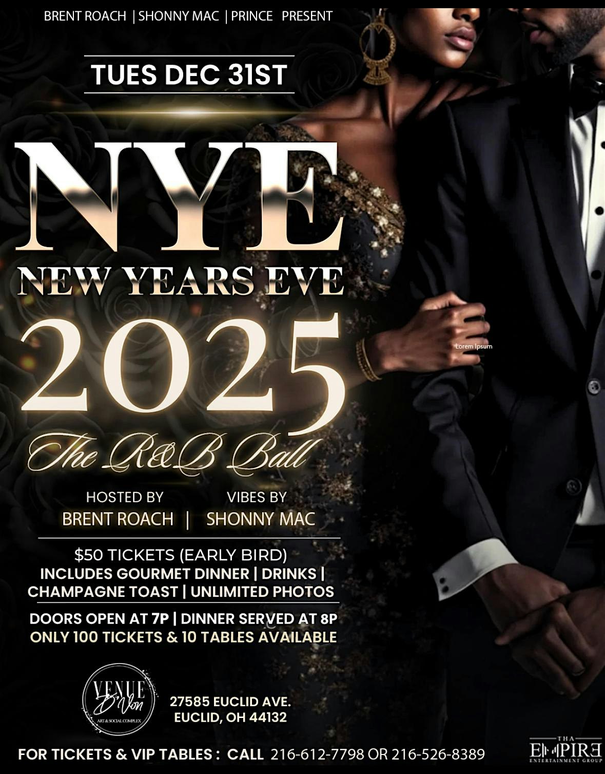 New Years Eve ’25: The R&B Ball – Euclid, OH