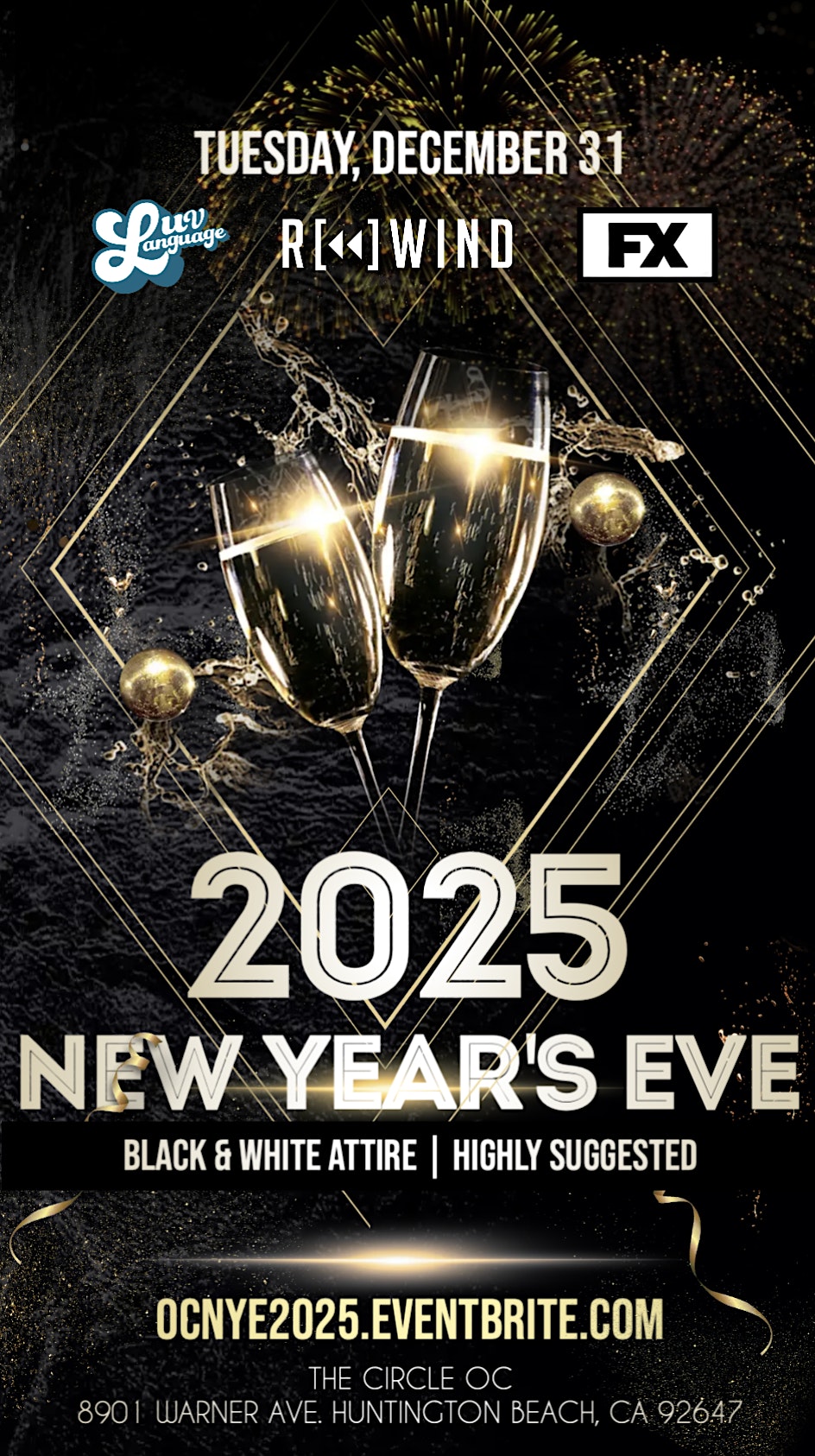 OC NYE 2025 – Huntington Beach, CA