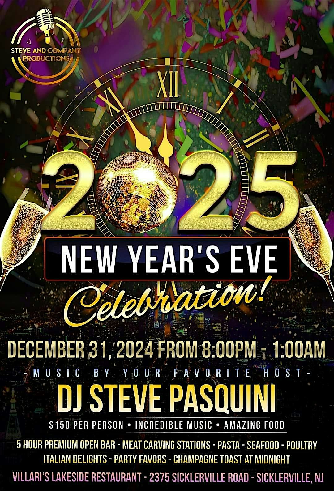 2025 New Years Eve Bash – Gloucester Township, NJ